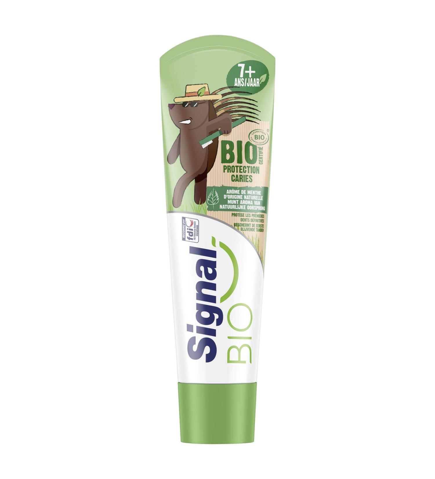 Signal Kids Organic Children's Toothpaste Mint Flavor of Natural Origin 50 ml - Buy Online on GoSupps.com