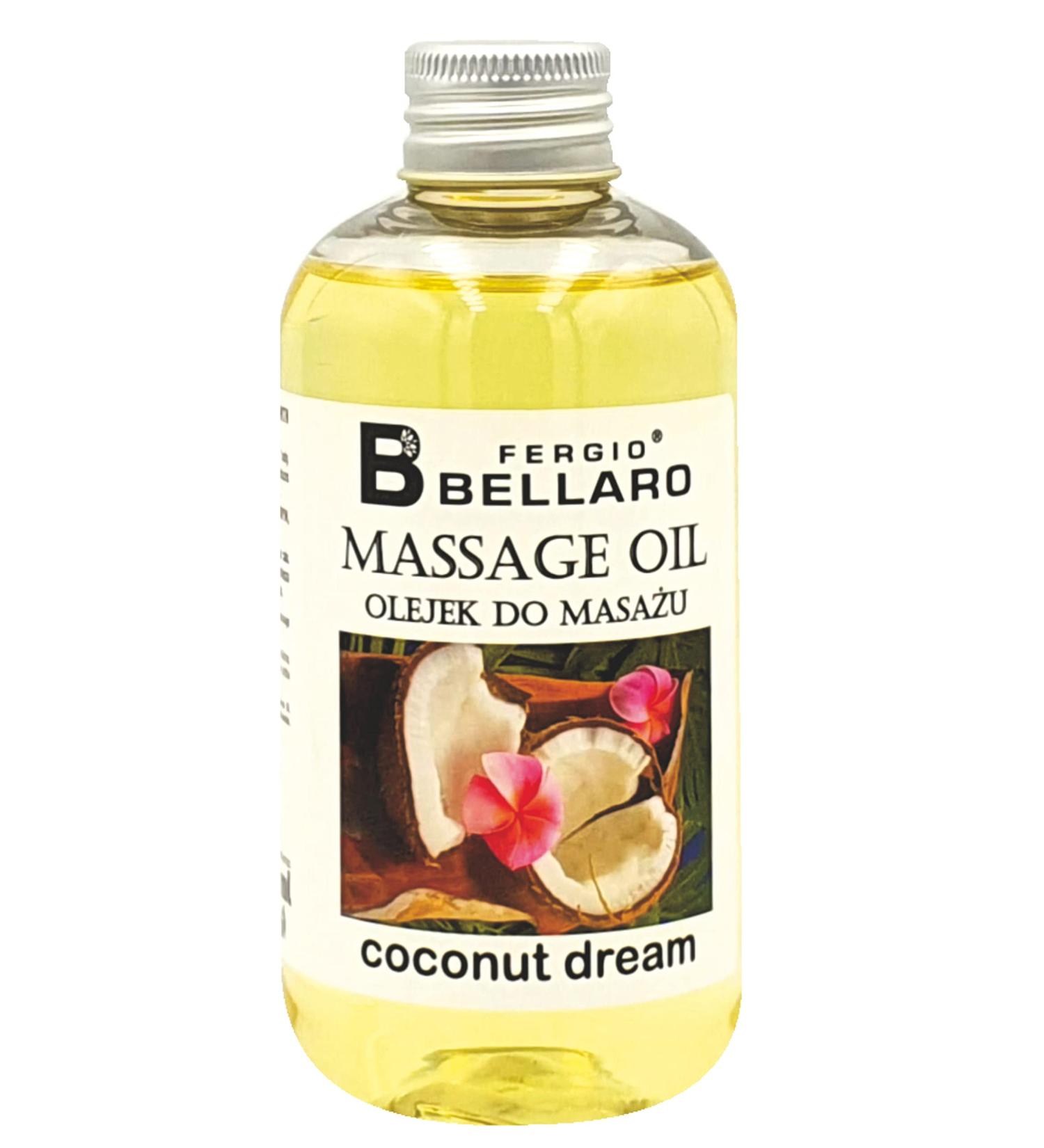 FERGIO BELLARO Coconut Dream Massage Oil 200ml | Soothing & Nourishing | International Shipping Available - Buy Online on GoSupps.com