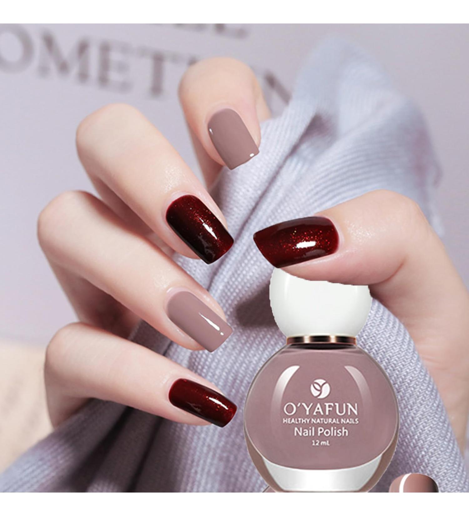 Peel off Nail Polish Nude Nail Vanish 12ml Fast Dry Nail Polish Pastel Nude Breathable Natural Water Based Nail Polish Nail Art at Home - Buy Online on GoSupps.com