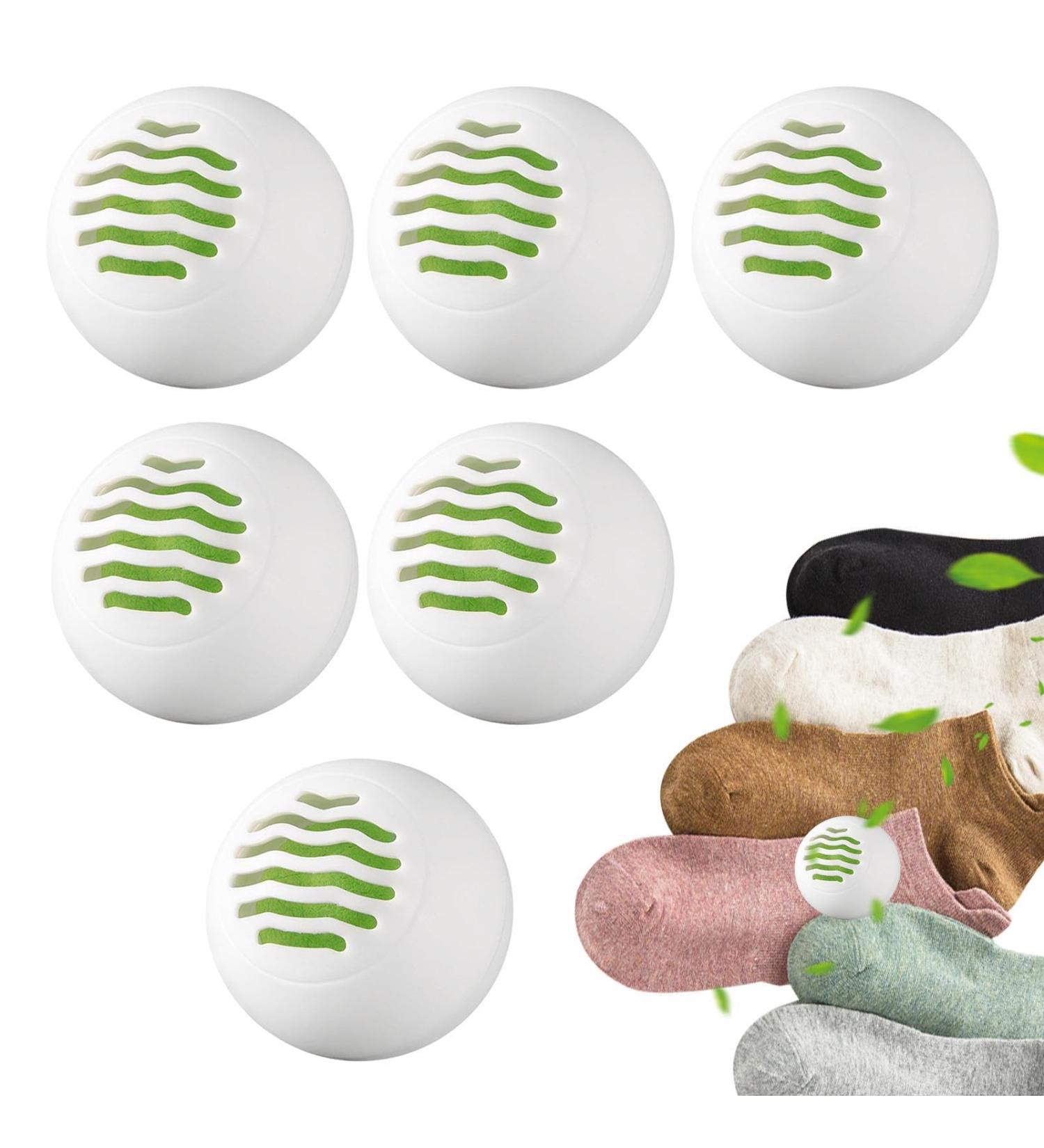 Odor Remover Ball | Lightweight Effective Odor Neutralizer Multifunctional Reusable Eco-Friendly Household Shoe Odor Remover for Sneakers Gym Bags Lockers Rowces - Buy Online on GoSupps.com