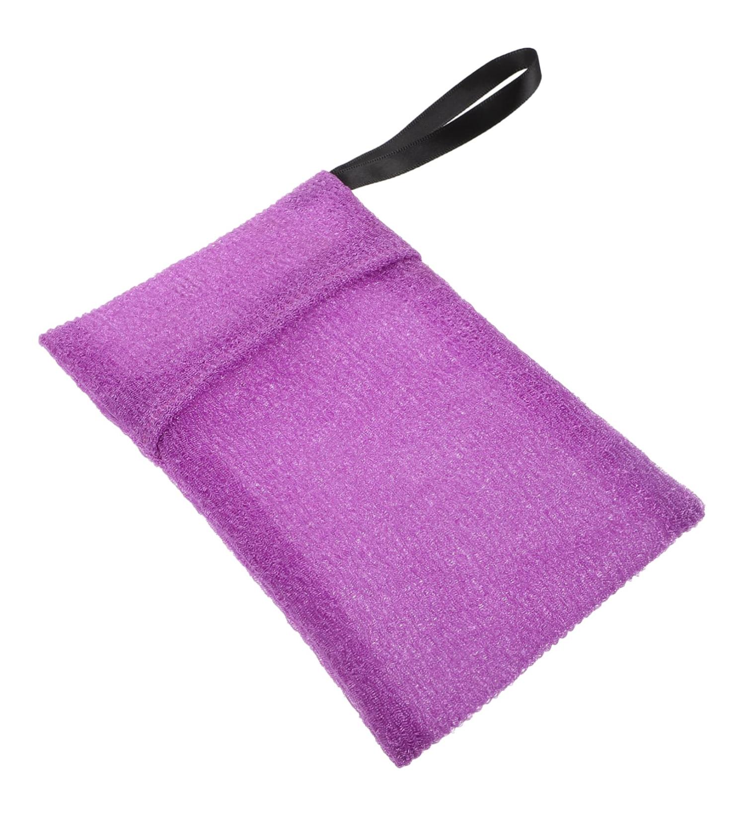 WOFASHPURET Soap Mesh Bag Purple Bar Soap Scrubber Pouch Bar Soap Scrubber Soap Scrubber Pouch Nylon - Buy Online on GoSupps.com