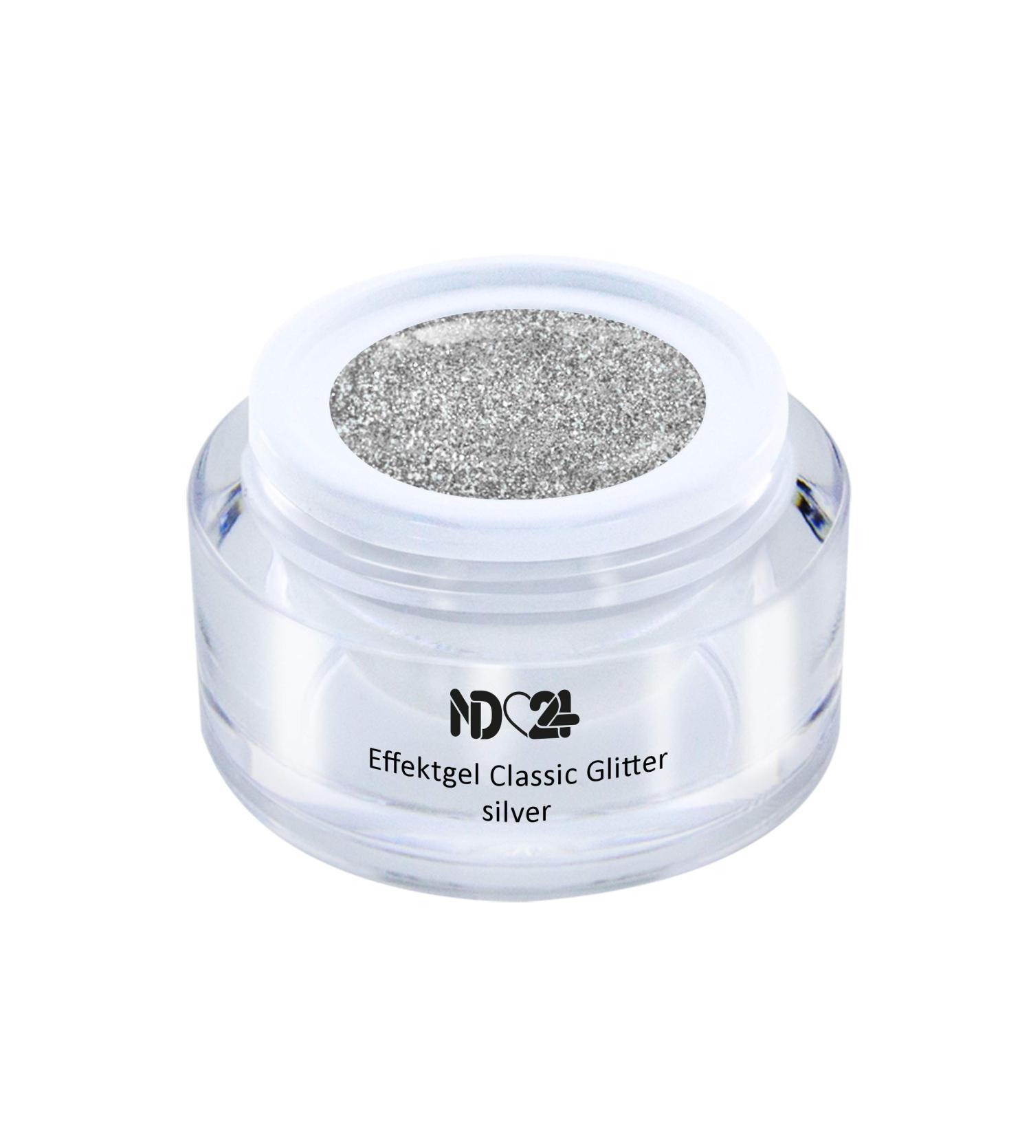 Buy UV LED Effect Gel Classic Glitter Silver - Studio Quality 5ml - Made in Germany | Fast International Shipping - Buy Online on GoSupps.com