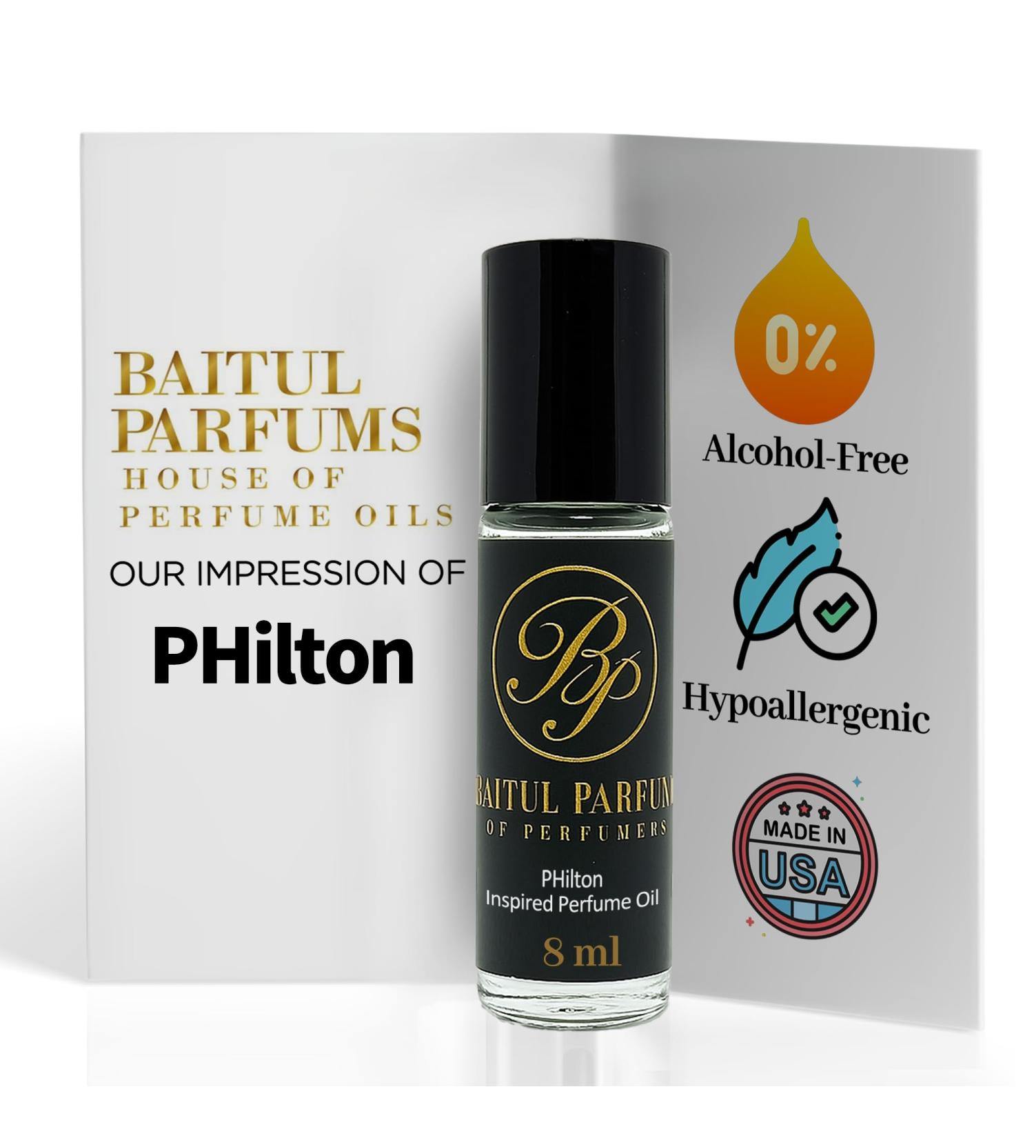 ASMARKET Comparable to PHilton MAN Alcohol-Free Fragrance - 8ml Travel Size Perfume Oil in Glass Bottle Perfume Oil Roll On Rollerball for On the Go Use Long Lasting Clean Scent 98% True-to-Scent - Buy Online on GoSupps.com