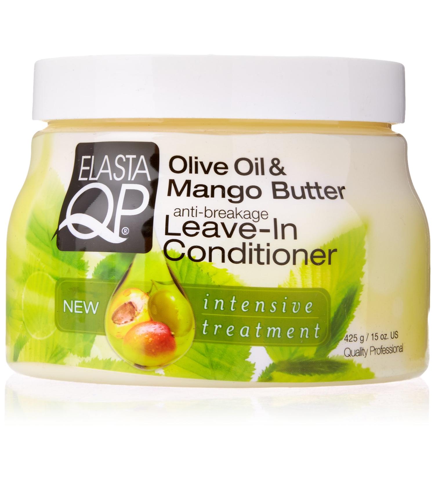 ELASTA QP Olive & Mango Butter Leave In Conditioner 15oz  15 Oz (597150)