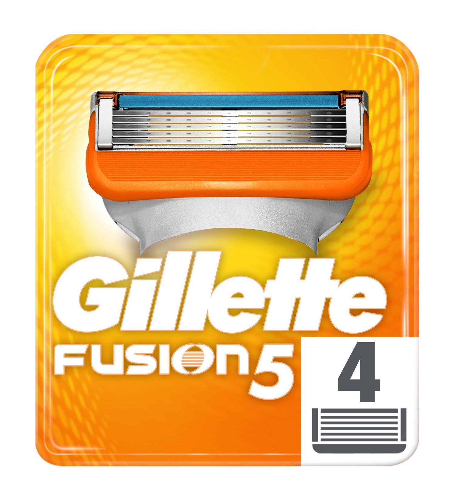 Gillette Fusion5 Razor Blades for Men - 4 Pack | Premium Shaving Experience Worldwide Shipping - Buy Online on GoSupps.com