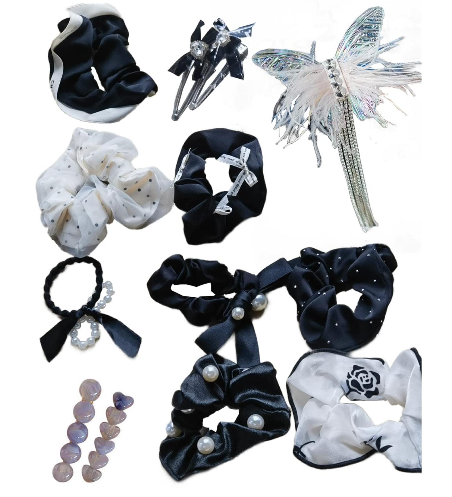 Hair Bobbles Scrunchies for Women Plain Elastic Thick Bands Soft Ropes Ponytail Holder Women's Hair Accessories 2 - Buy Online on GoSupps.com