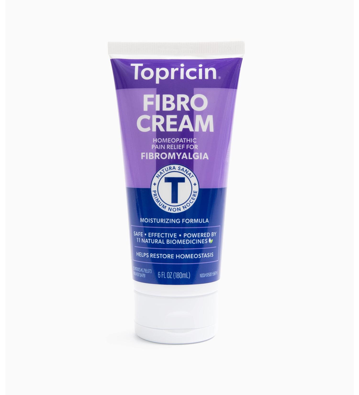 Topricin FIBRO Pain Relieving Cream (6 oz) - Rapid Relief for Fibromyalgia | Patented Formula for Duration and Intensity Reduction, Improved Sleep and Energy - Buy Online on GoSupps.com