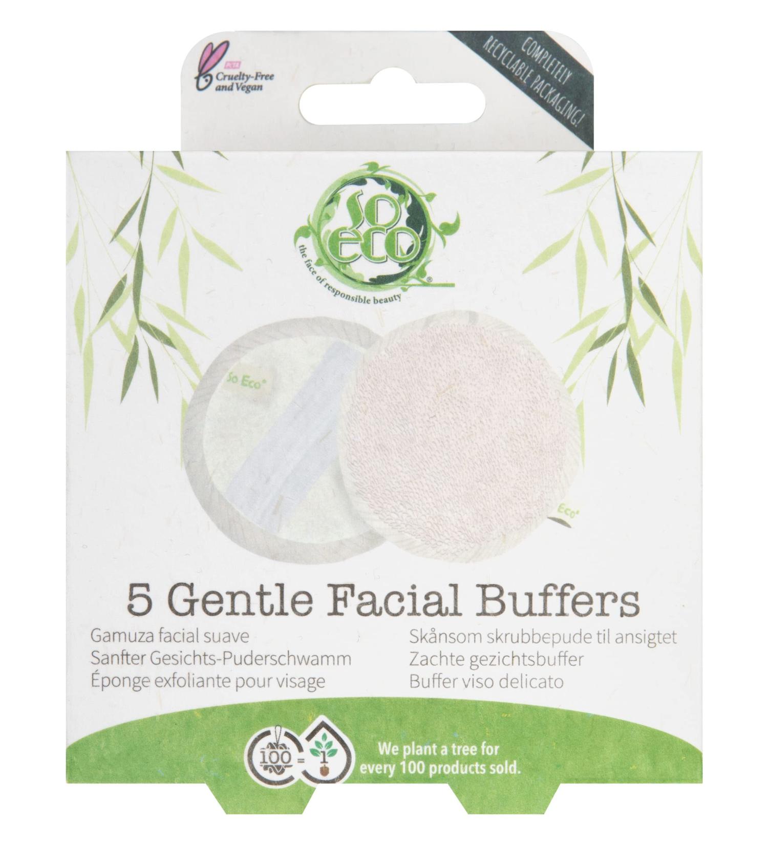 So Eco Gentle Facial Buffers - 5 Pack | Sustainable Skincare Essentials - Buy Online on GoSupps.com
