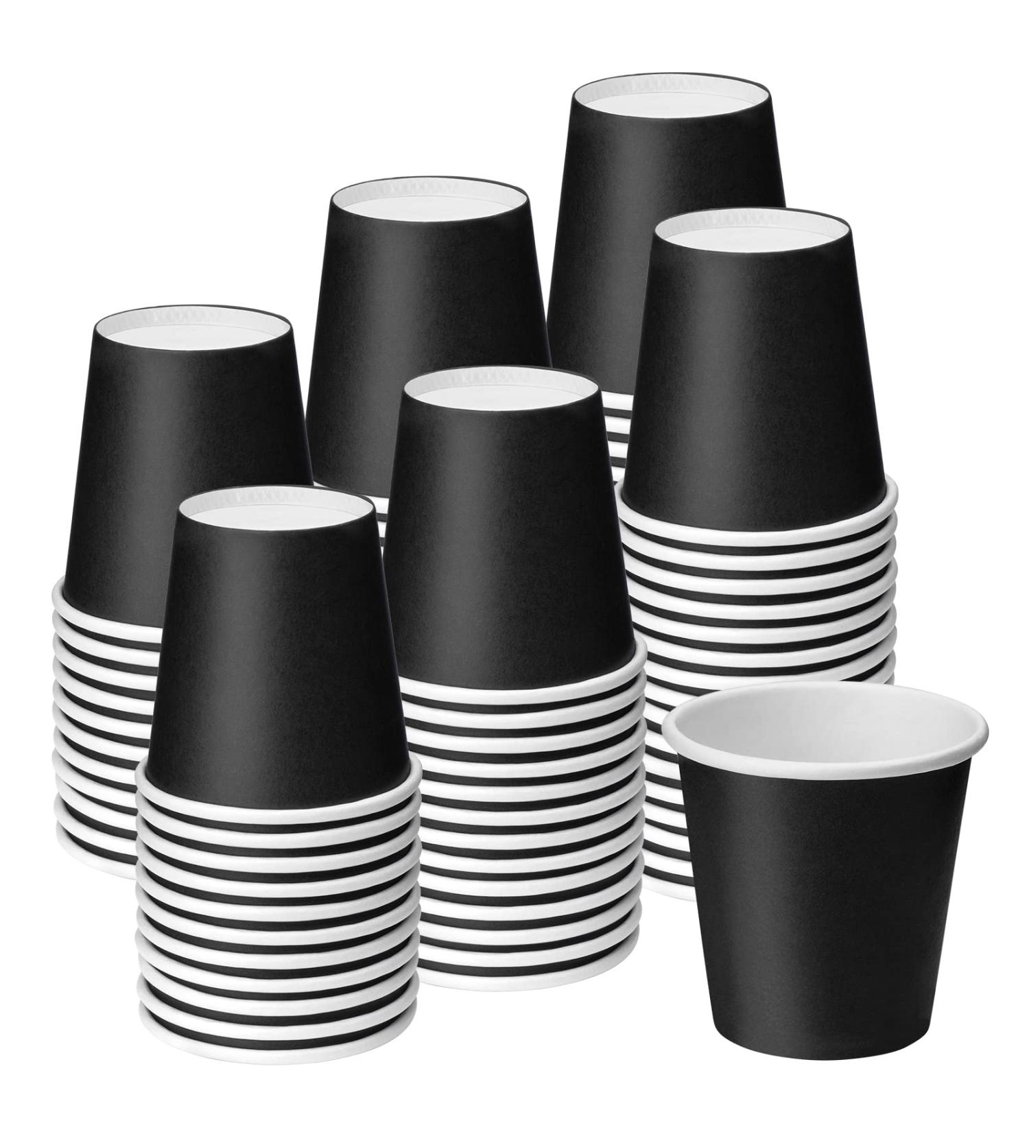 Huaiid 3 oz 100 Small Disposable Bathroom Mouthwash Cups - Black 100 Count - Buy Online on GoSupps.com