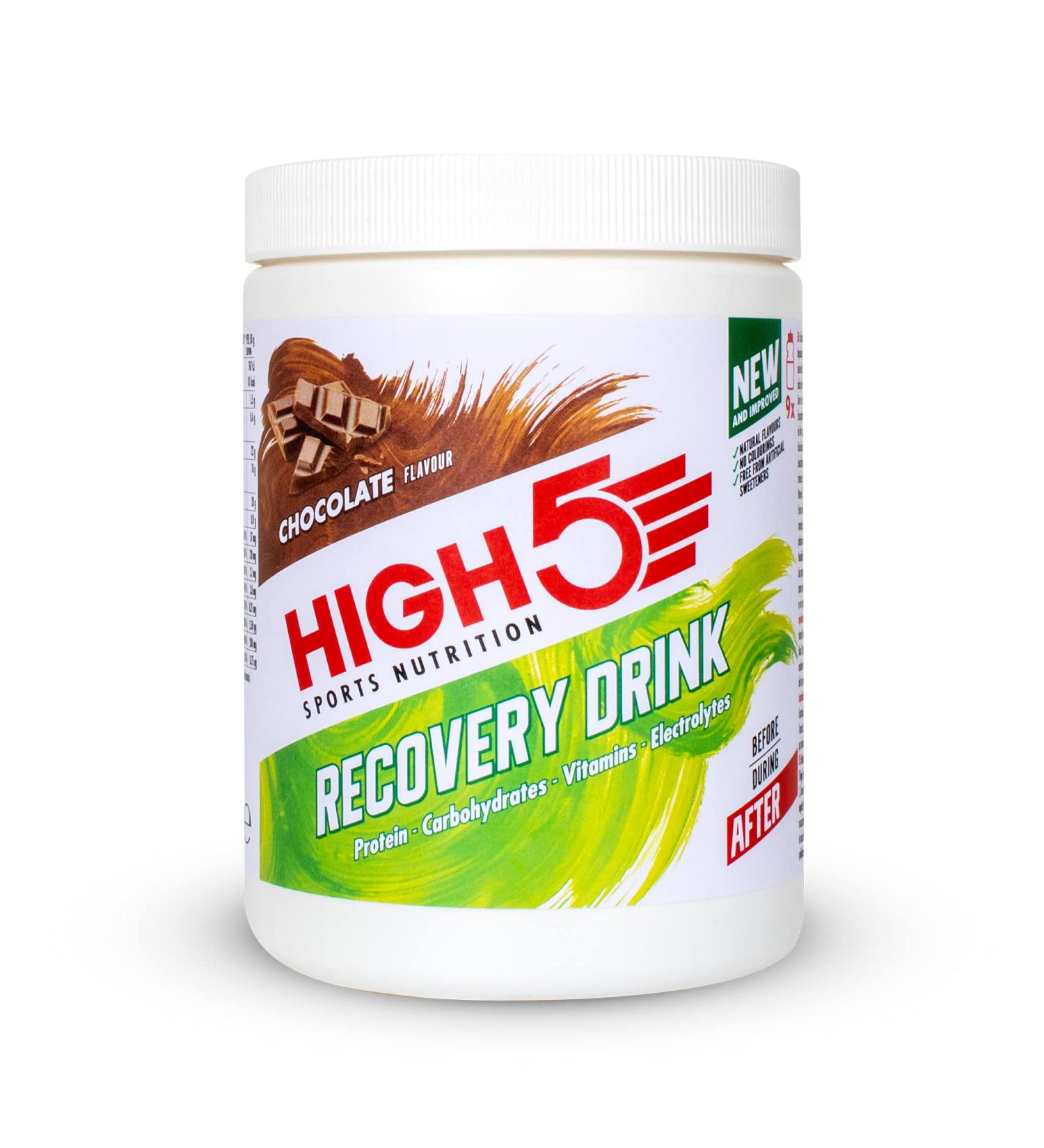 HIGH5 Recovery Drink Whey Protein Isolate Promotes Recovery (Chocolate 450 g) Chocolate 450 g (Pack of 1) - Buy Online on GoSupps.com