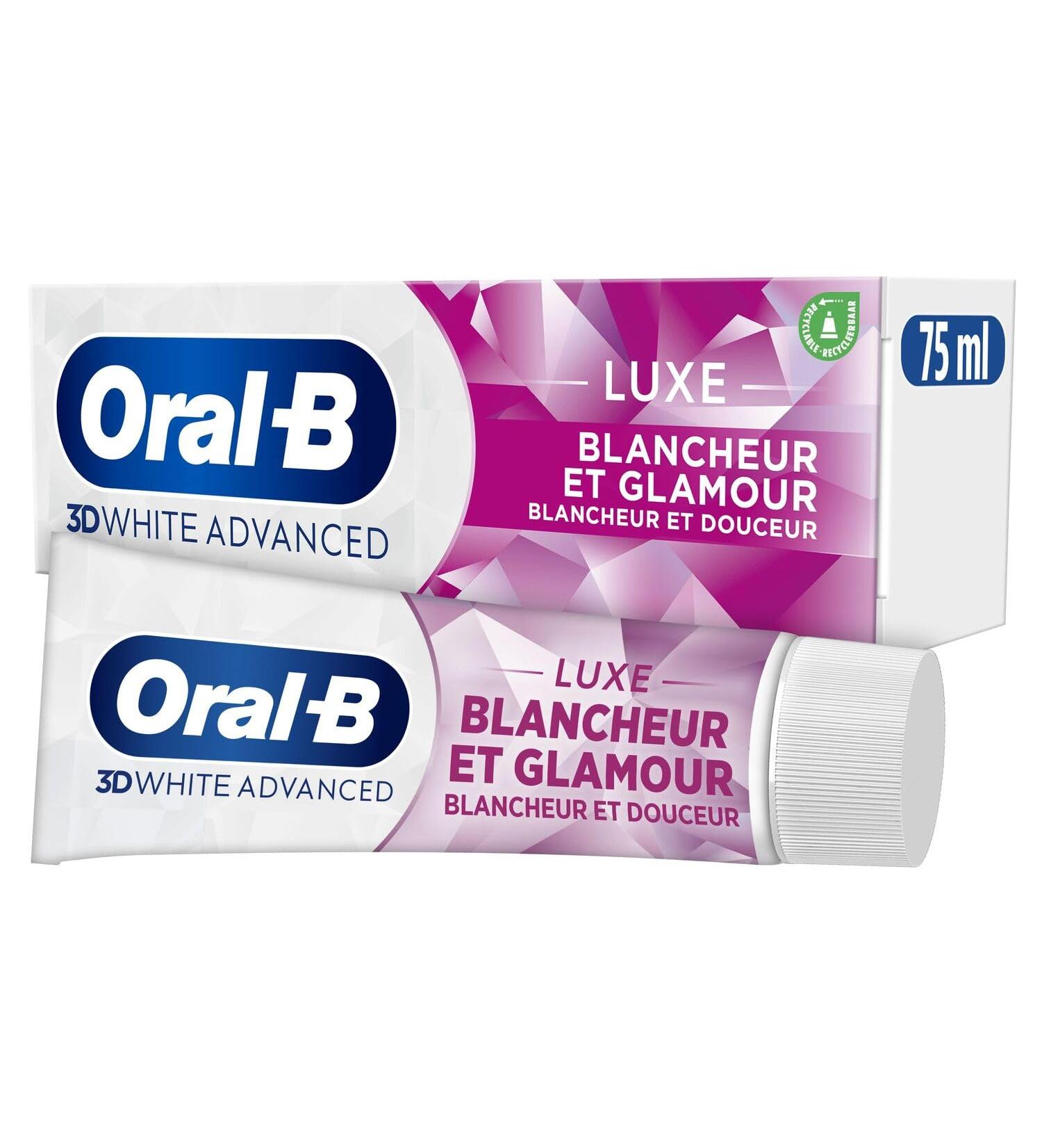 Oral-B 3D White Advanced Luxe Whiteness Glamour Toothpaste 75 ml - Buy Online on GoSupps.com