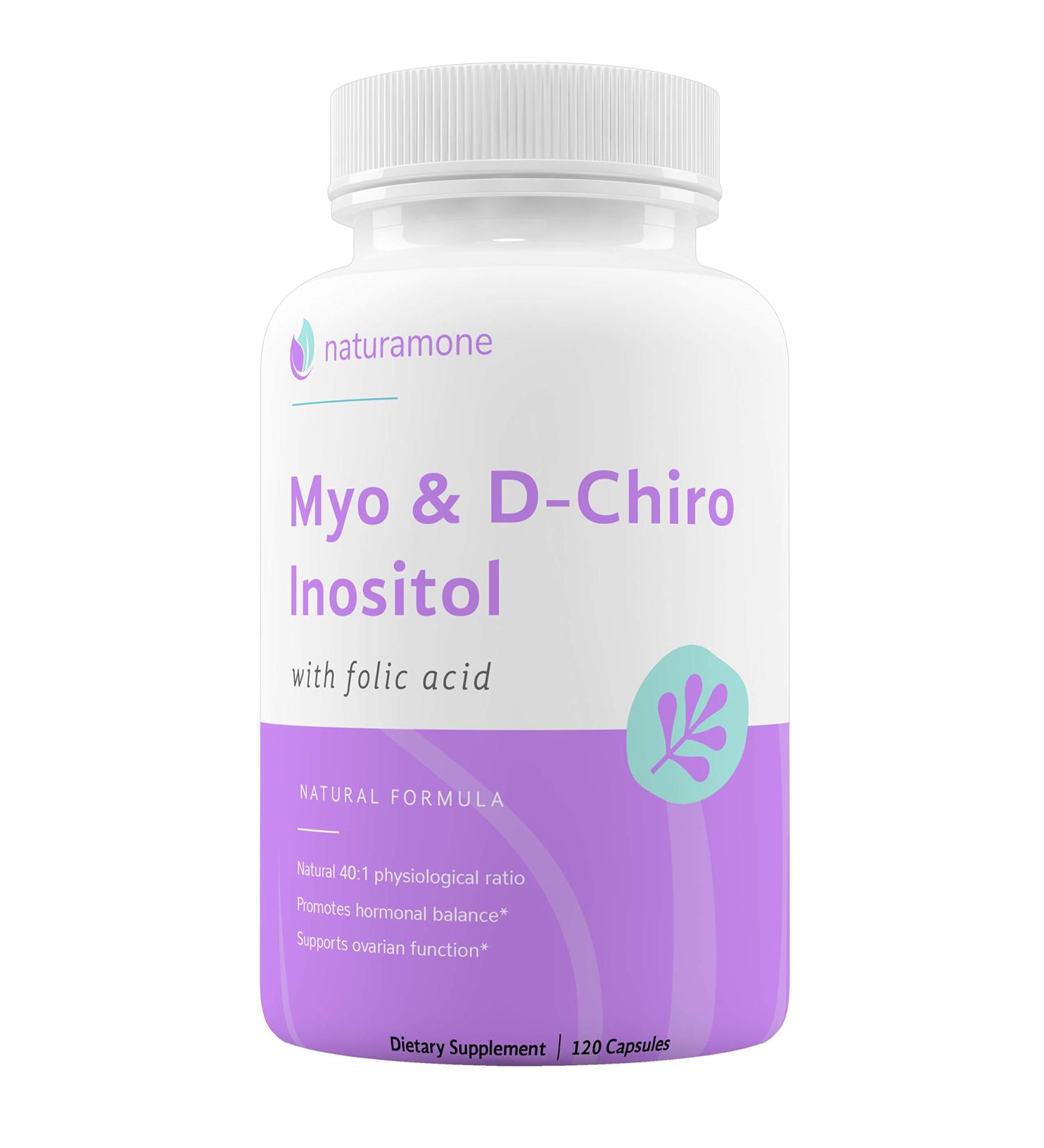 Naturamone PCOS Support Blend: Myo-Inositol & D-Chiro Inositol 40:1 Ratio - 120 Capsules - Buy Online on GoSupps.com