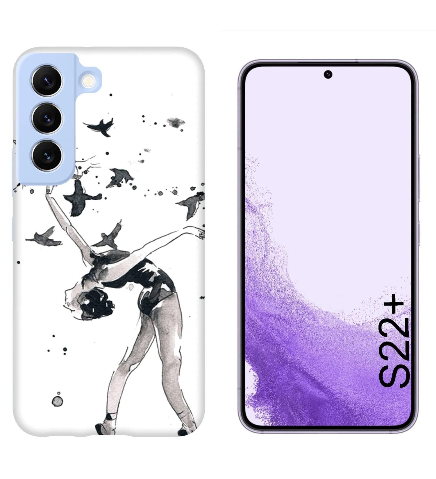 Hulle Protection Case for Samsung Galaxy S22+ Plus - Anti-Slip Shock-Resistant Scratch-Proof Hard Snap Cover with Swallows Design - Buy Online on GoSupps.com