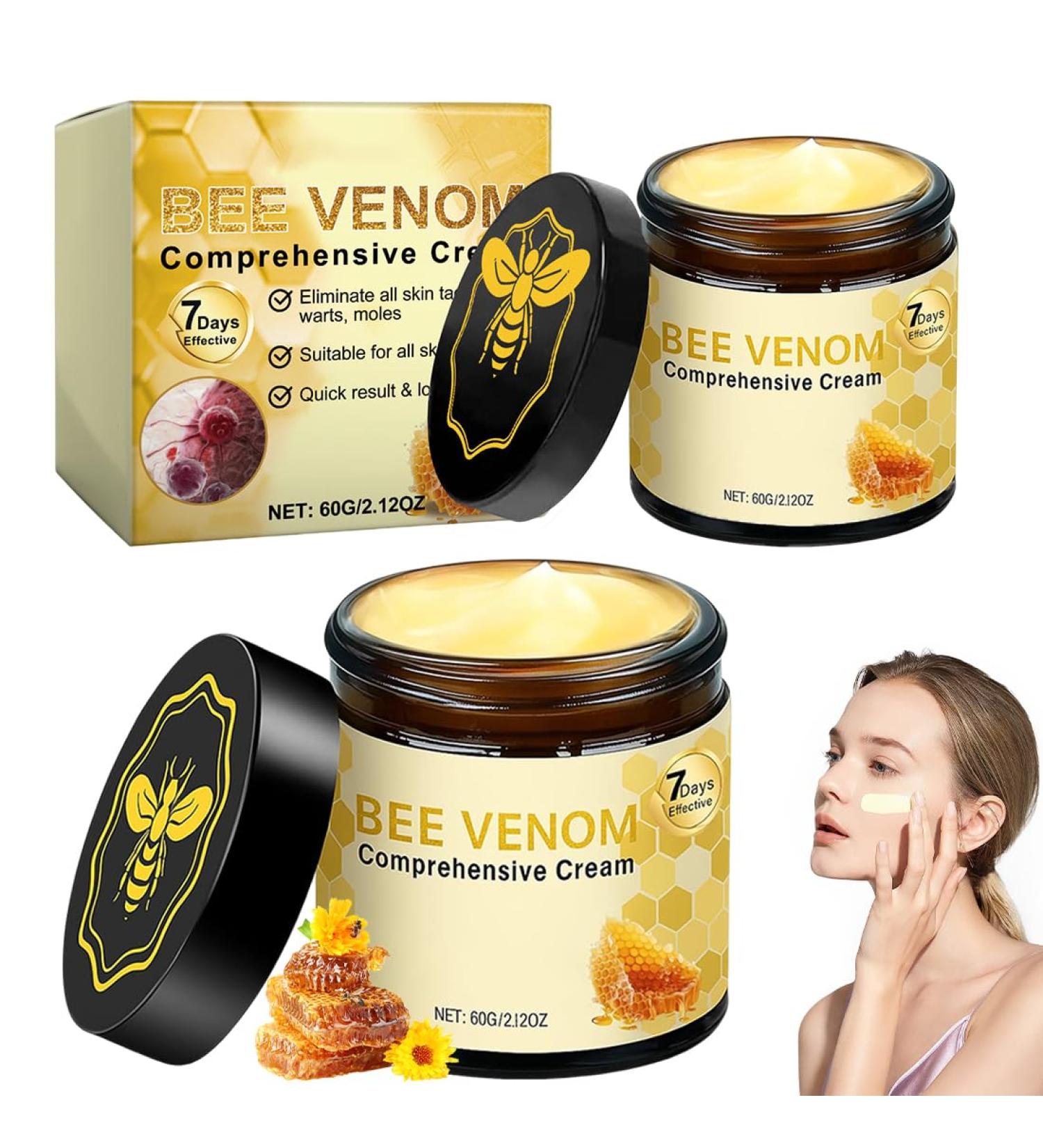 VRYNDH 2 Pieces Beesril cream 60g professional ointment with bee venom for all skin types - Buy Online on GoSupps.com