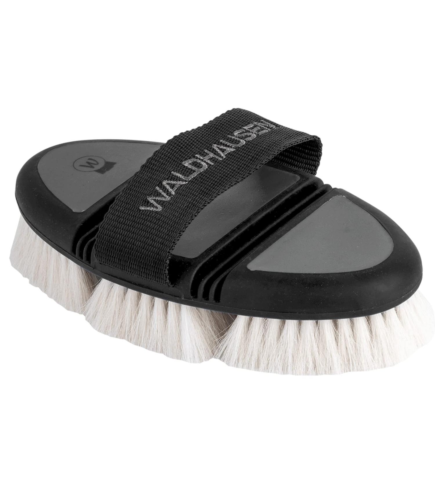 Waldhausen Flex Gloss Brush - Black | Premium Equestrian Grooming Tool | International Shipping Available - Buy Online on GoSupps.com