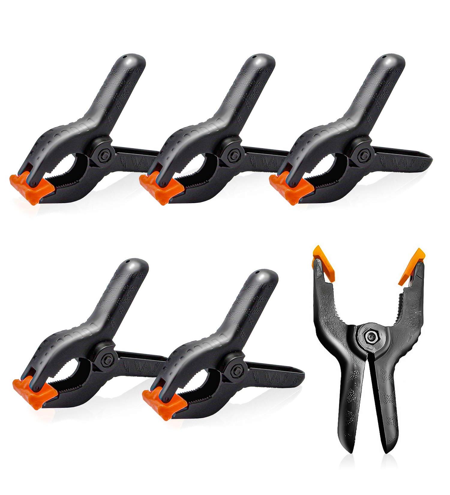 LimoStudio 6 PCS Photo Spring Clips for Studio Backdrop Clamp - 3.75 inch Muslin Spring Clamp Clip for Fabric, Paper, Canvas - AGG1242 (6 Pack) - Buy Online on GoSupps.com
