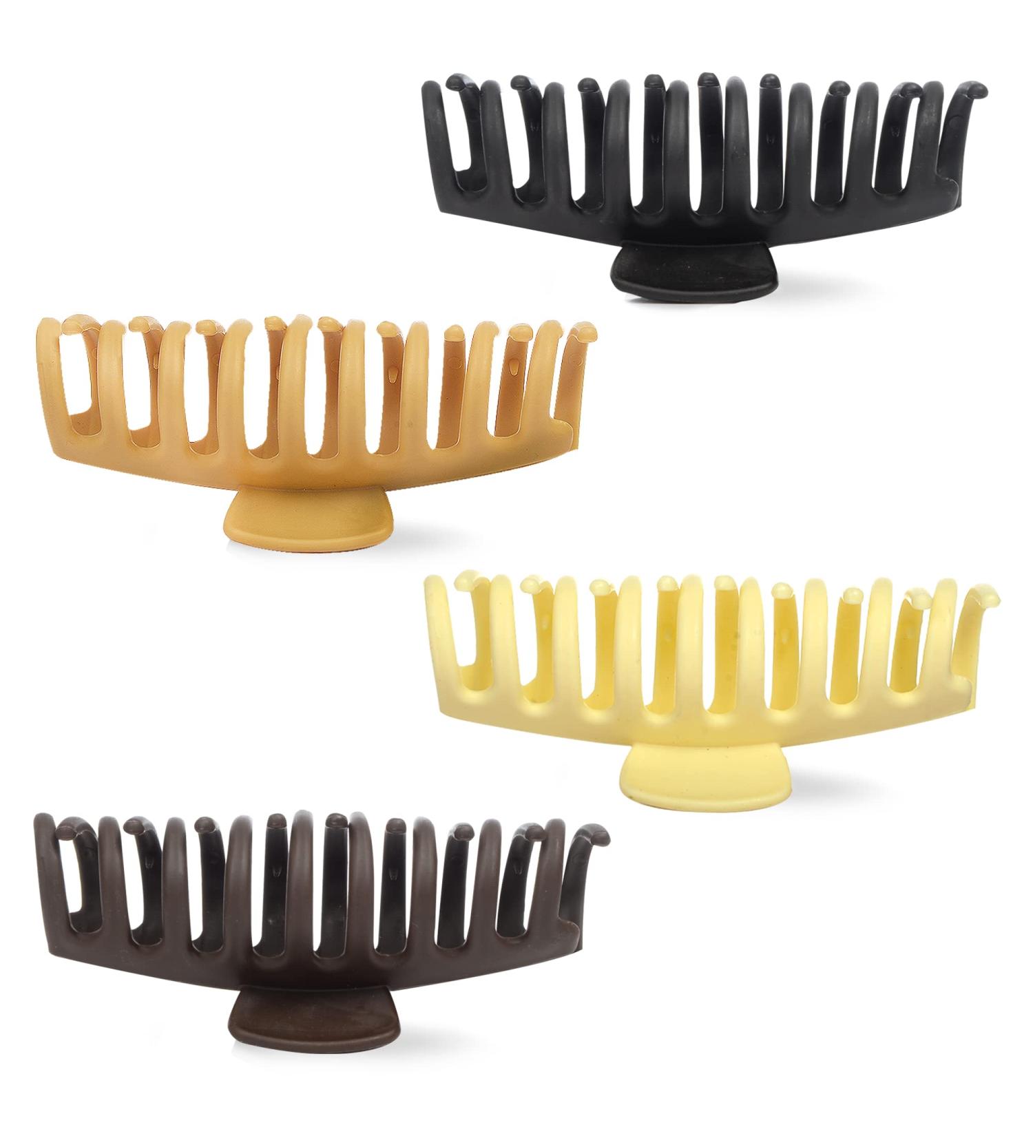 QITMIR Colorful Hair Claw Clips for Women - Large Stylish Hair Accessories (4 Pack) - Buy Online on GoSupps.com