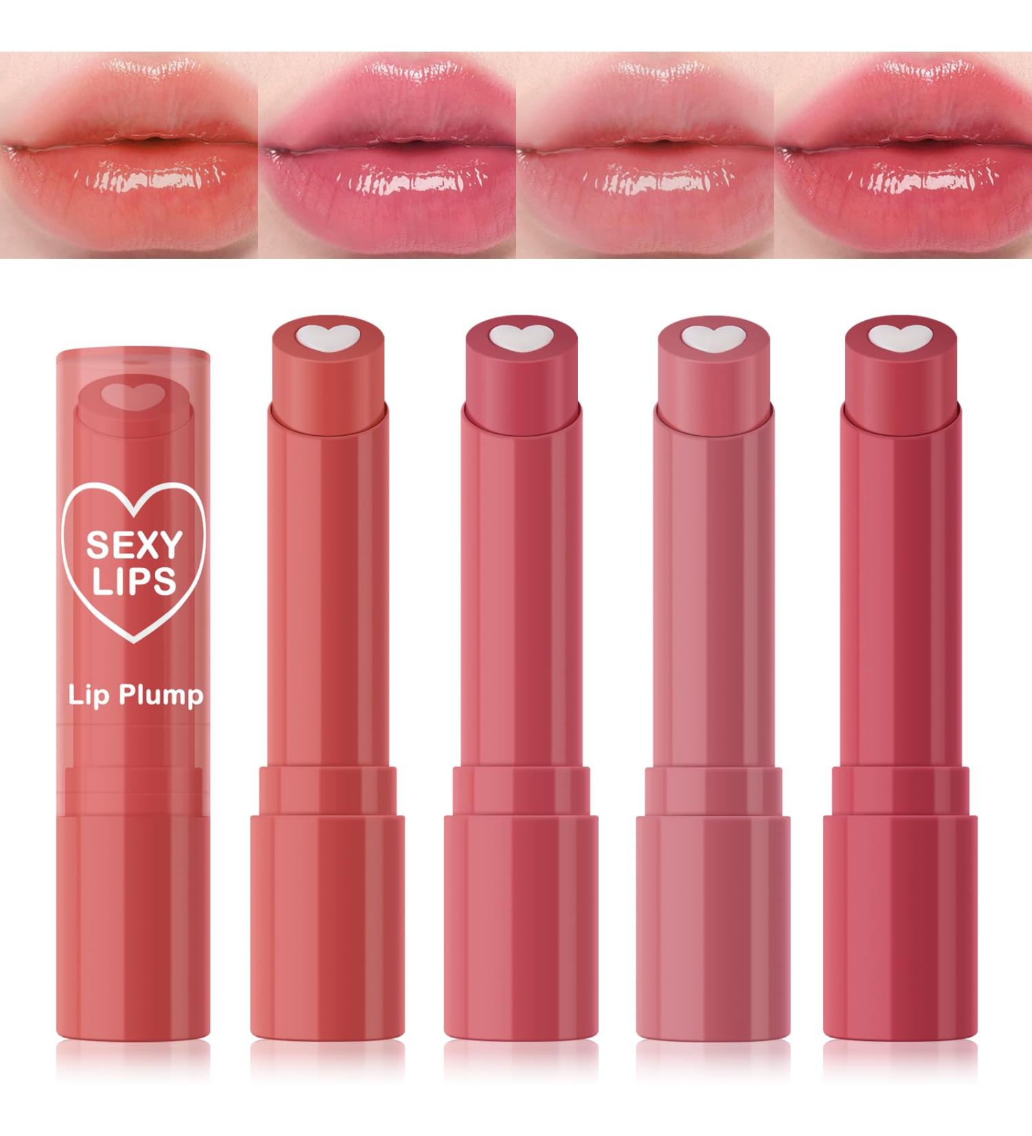 FREEORR 4 Pcs Hydrating Tint Lip Balm Sheer Lip Plump Shine with Vitamin E Beeswax Extract and Jojoba Seed Oil Lip Moisturizer Lipstick-A - Buy Online on GoSupps.com
