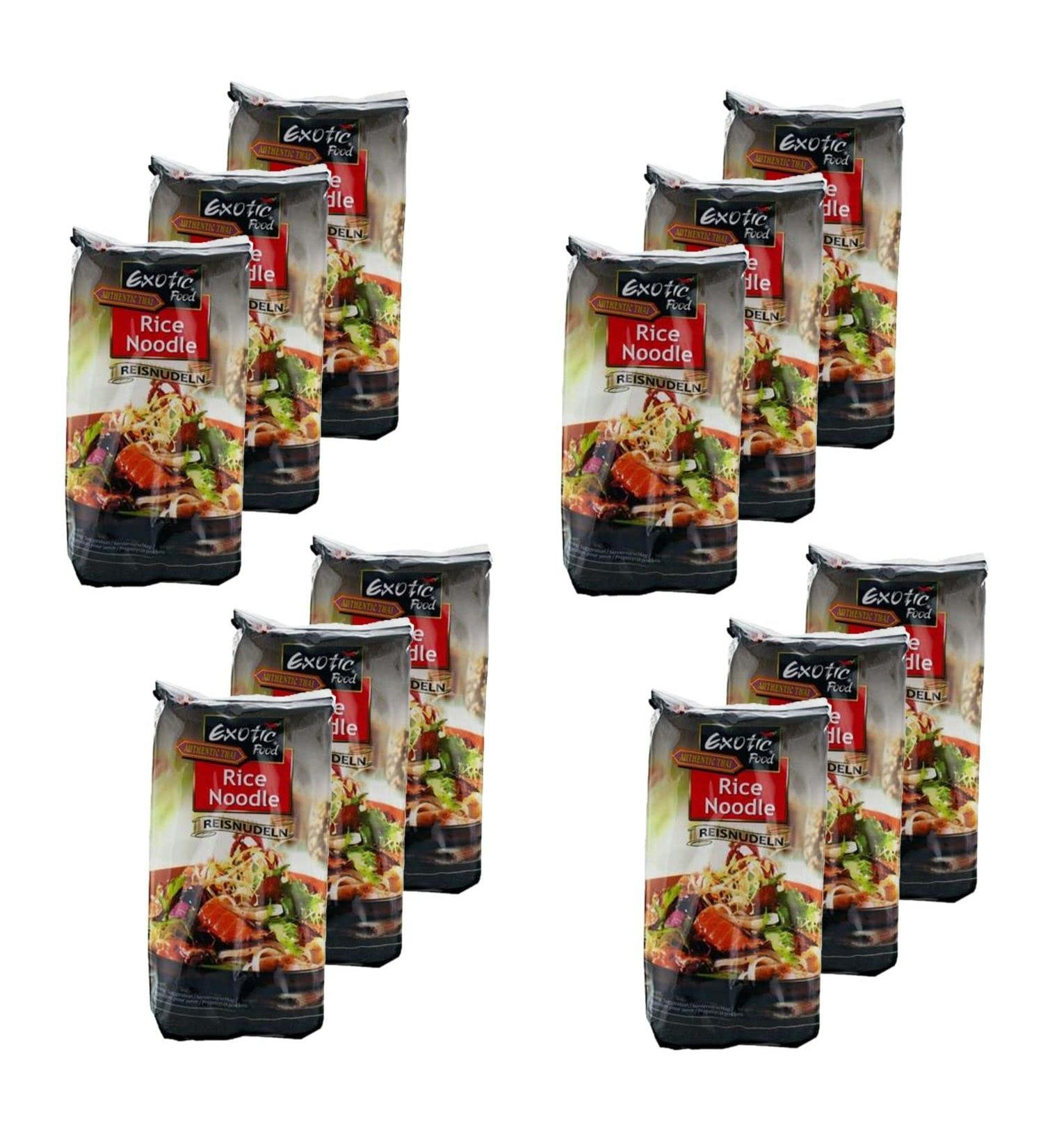 Exotic Food Pack of 12 Rice Noodles - 250g Bag