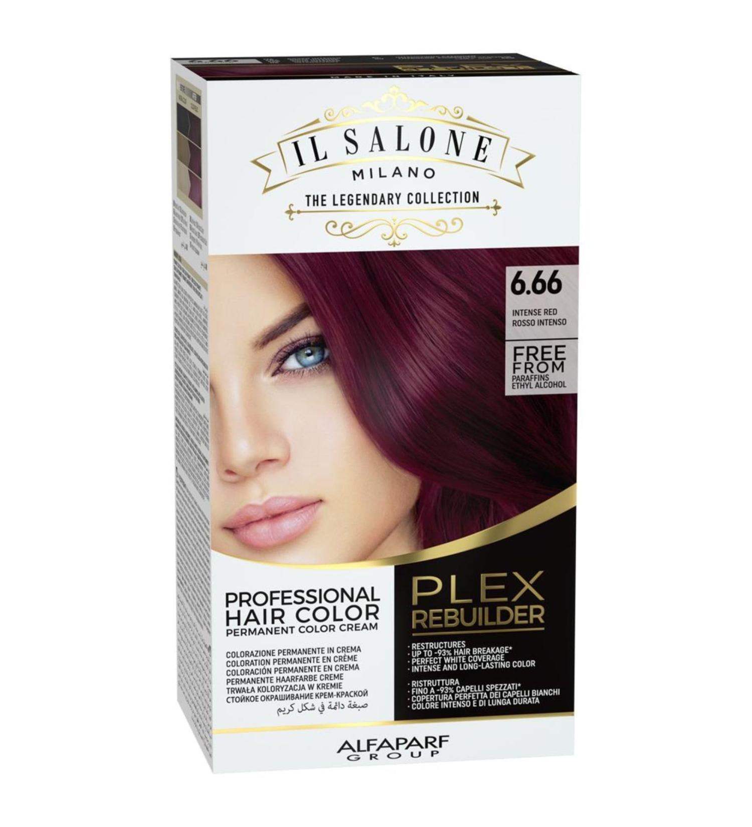 Alfaparf Milano Il Salone Plex Rebuilder Color Kit 6.66 Rouge Intense - coloration permanente en cr me - Buy Online on GoSupps.com