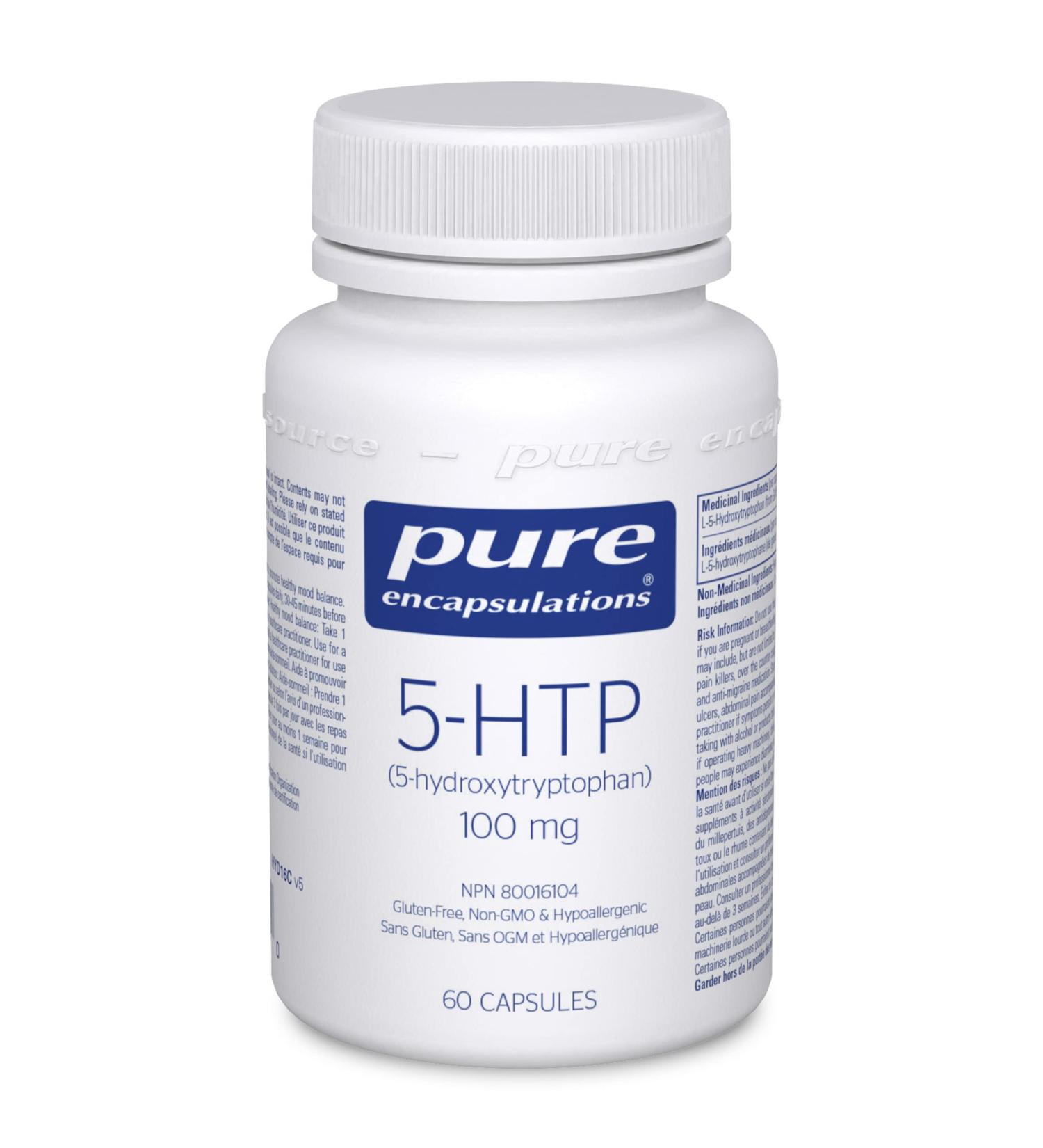 Pure Encapsulations 5-HTP | Features Plant-Derived 5-HTP to Support Healthy Mood Balance | 60 Capsules - Buy Online on GoSupps.com