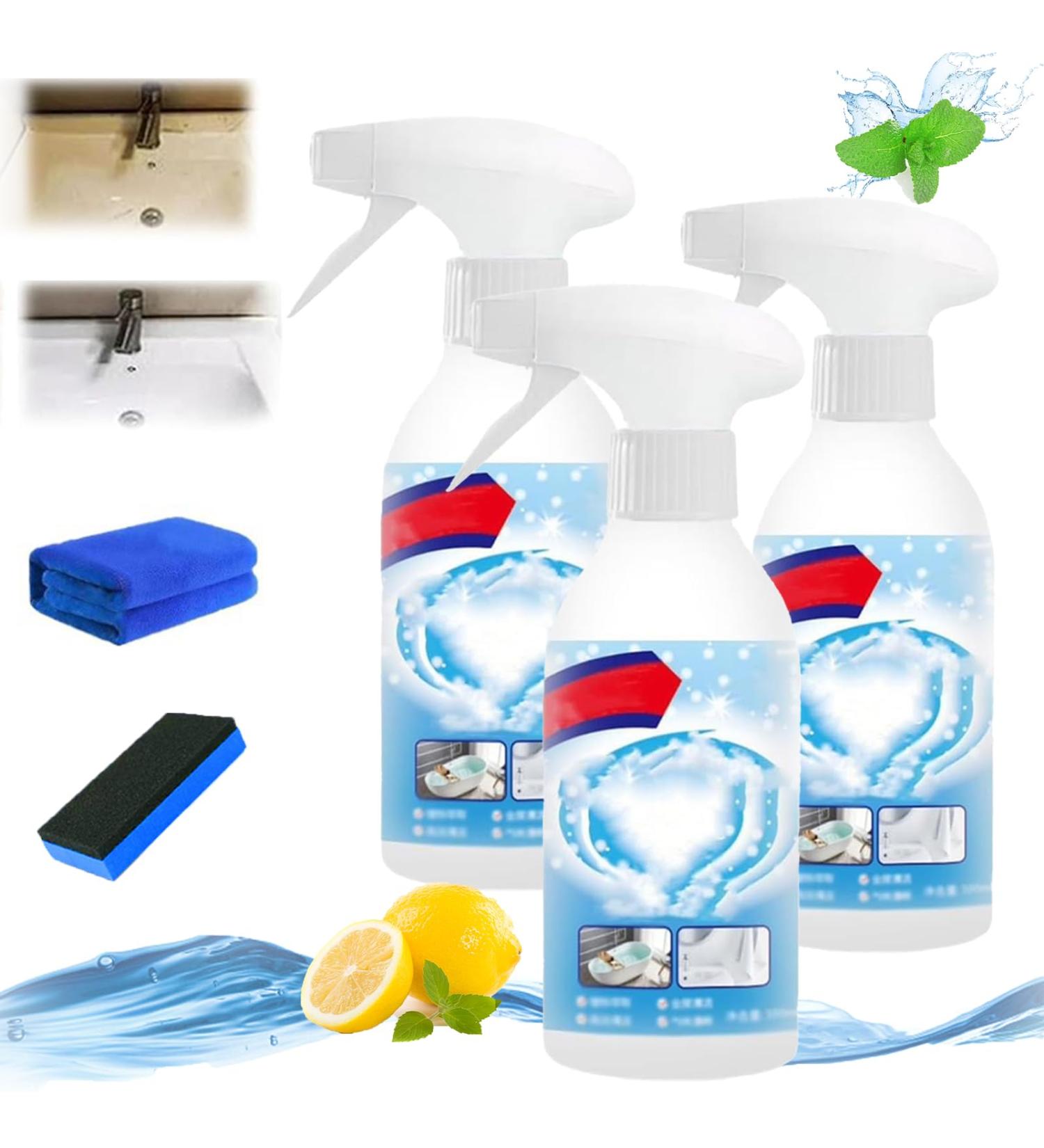 Skfe Bath Cleaner Spray Skfe Bathroom Cleaning Spray Stubborn Stains Cleaner Multipurpose Foaming Cleaner Powerful Bathroom Cleaning Spray for Toilet Bath Shower (3pcs) - Buy Online on GoSupps.com