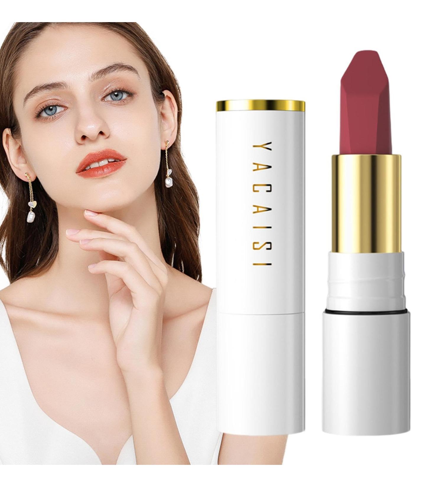  Rosixehird Hyaluronic acid lipstick - Waterproof and smudge-proof - Non-stick - Hyaluronic acid color payoff - No fading - For men Rosixehird - Buy Online on GoSupps.com