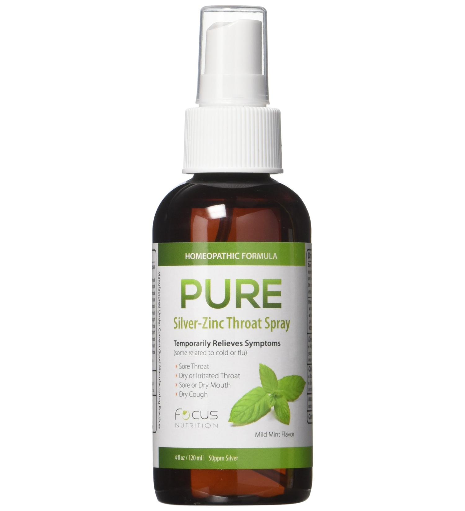Soothe Sore Throats with Pure Silver Zinc Throat Spray - Cold & Flu Relief - Buy Online on GoSupps.com