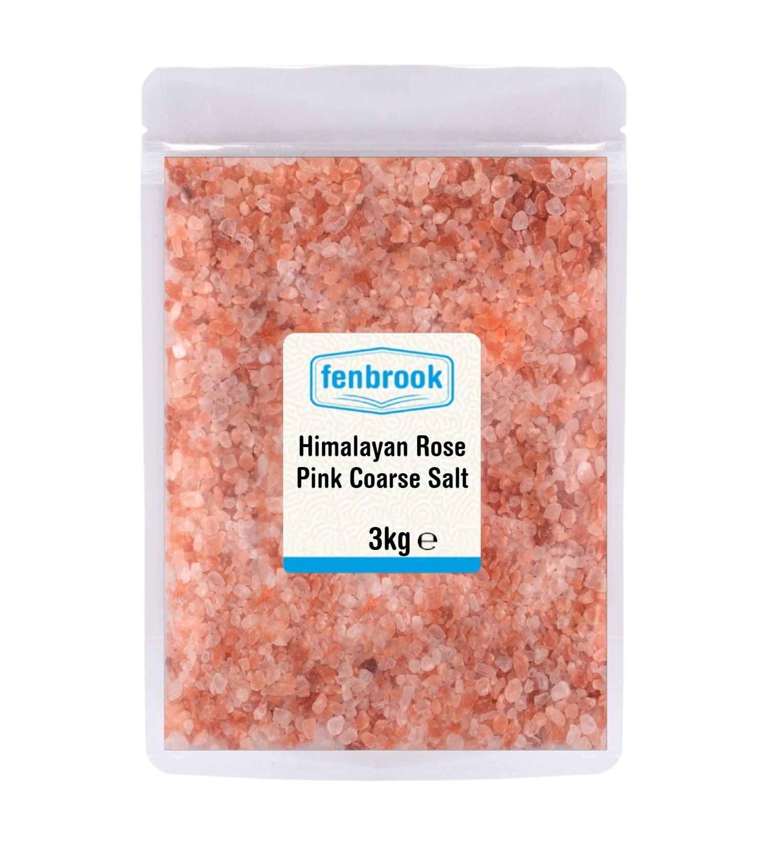 Himalayan Rose Pink Crystal Salt Coarse 3kg by Fenbrook
