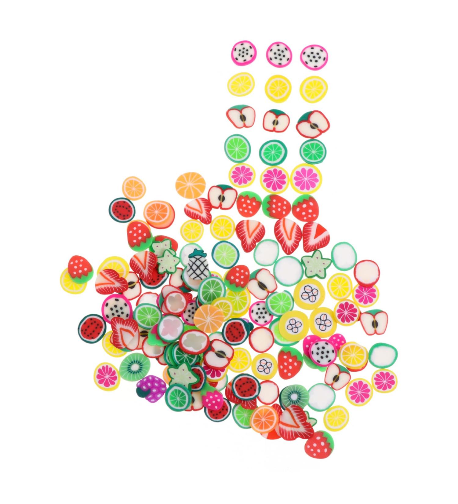 Housoutil 4 Packs Nail Art Polymer Clay Nail Art Craft Diy Nail Decoration Fruit Pattern Nail Decorations Diy Fruit Nail Art Fruit Slices Resin 3d Manicure 11X7cm Colorful - Buy Online on GoSupps.com