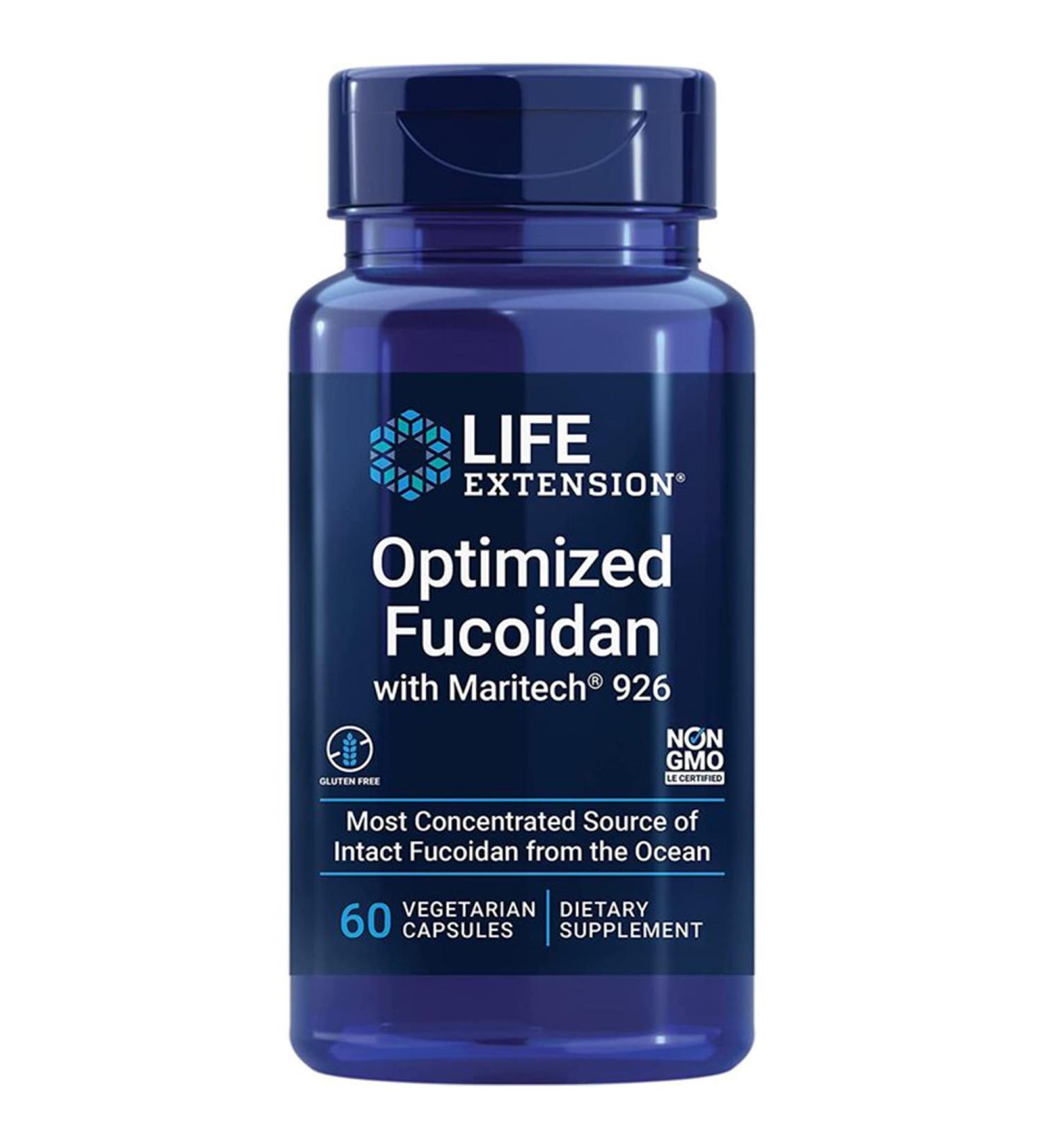 Life Extension Optimized Fucoidan with Maritech Wakame Extract 60 Vegan Gluten Free Vegetarian Non-Soy Non-GMO - Buy Online on GoSupps.com