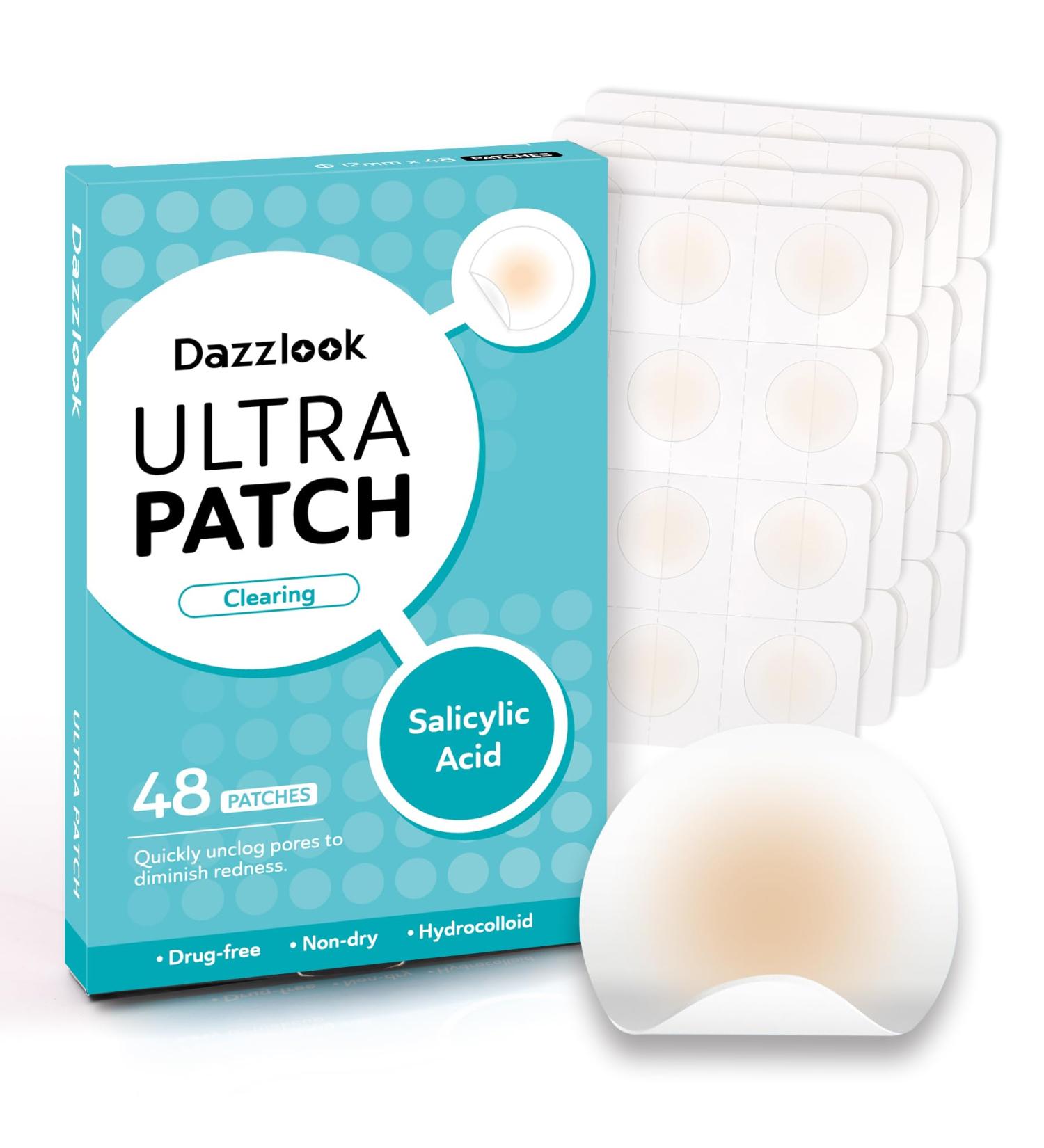 Ultra Pimple Patches with Salicylic Acid - Invisible Hydrocolloid Spot Patch for Zits & Blemishes (48 Counts) - Day & Night Skin Treatment - Buy Online on GoSupps.com