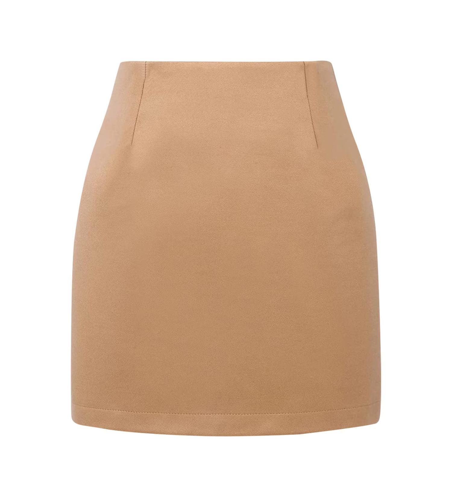 Shop Women's Knee-Length Chiffon Swing Skirt | High Waist Elastic Ruffle Mini Beach Skirt - International Shipping! - Buy Online on GoSupps.com