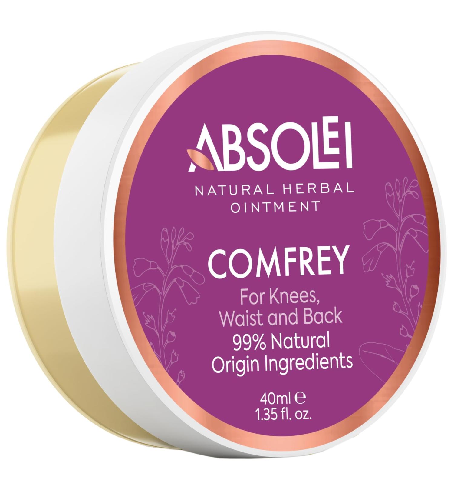 Absolei Comfrey Ointment - Natural Joint Pain Relief 40ml - Buy Online on GoSupps.com