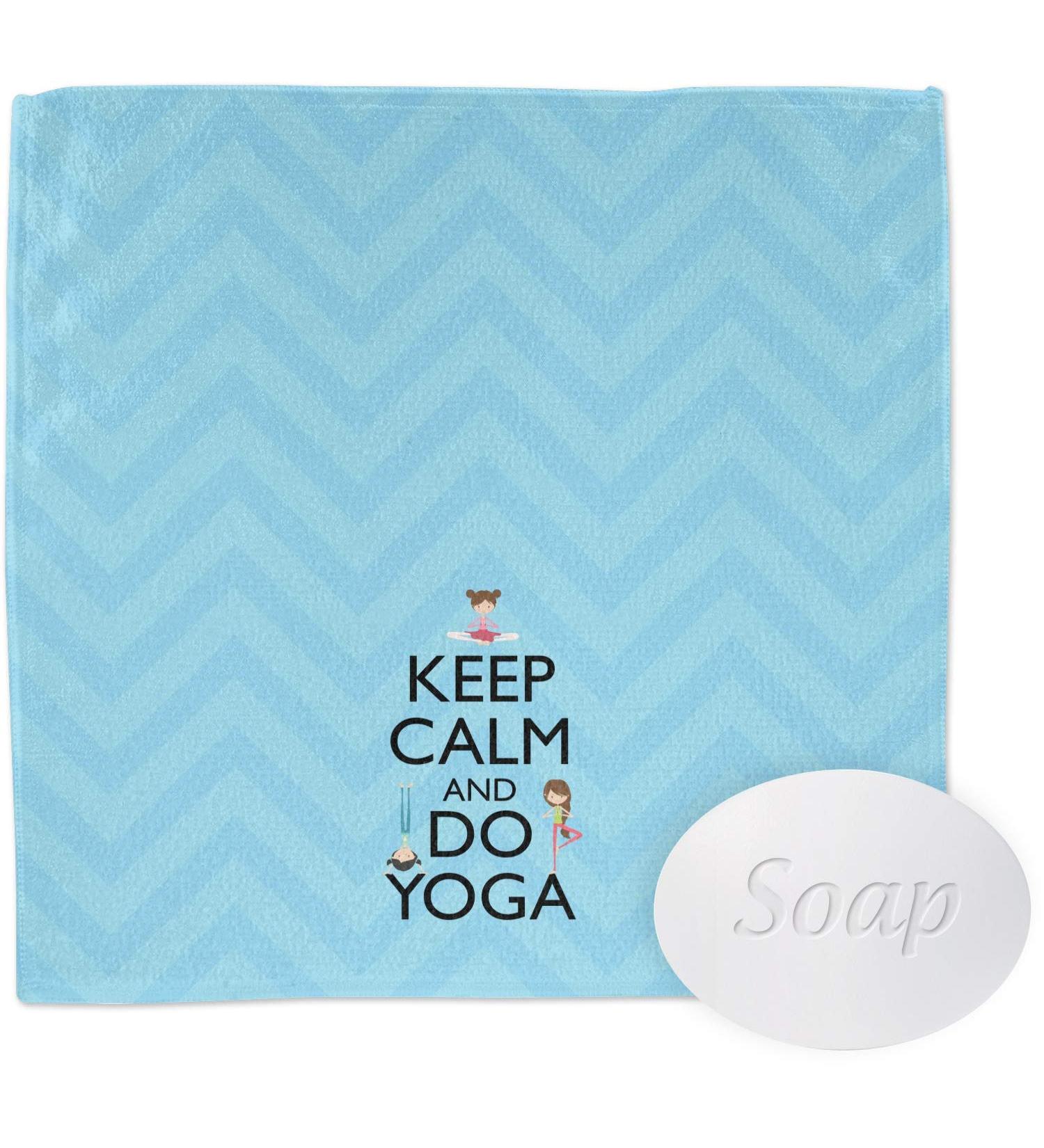 YouCustomizeIt Keep Calm & Do Yoga Washcloth Square (12" x 12")