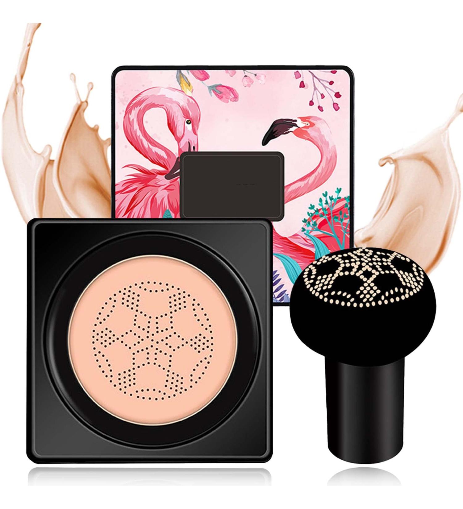 DuoZeng Mushroom Head Air Cushion CC Cream Foundation | Moisturizing BB Cream for Mature Skin | Long-lasting Concealer | All Skin Types (Natural) - Buy Online on GoSupps.com