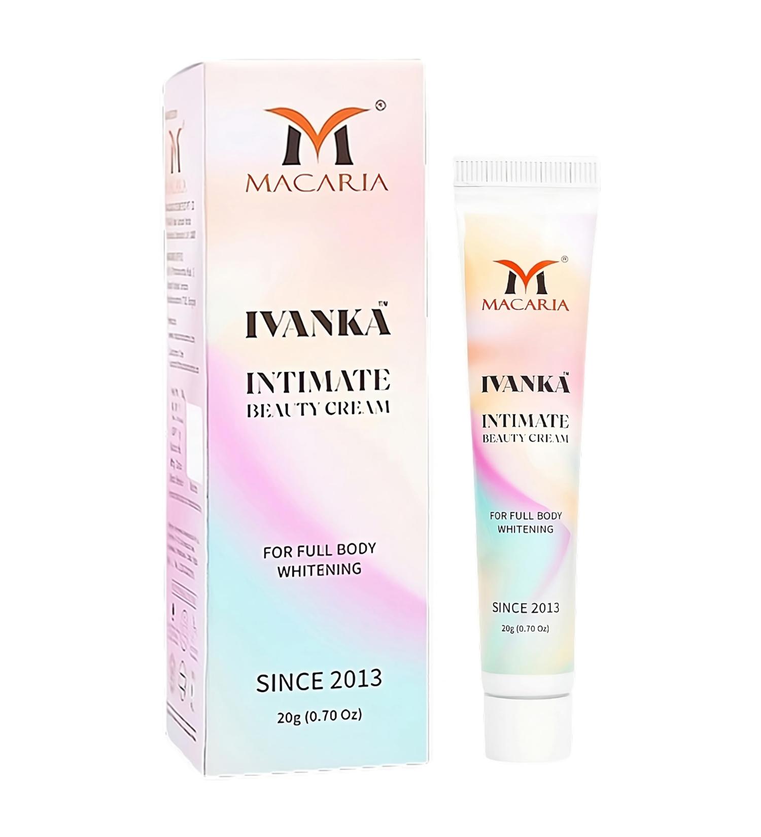 Ivanka Intimate Beauty Face Cream & Moisturiser for Men & Women For Dull Dry & Oily Skin Whitening Lightening & Brightening for Full Body Including Dark Underarms & Private Parts 20g - Buy Online on GoSupps.com