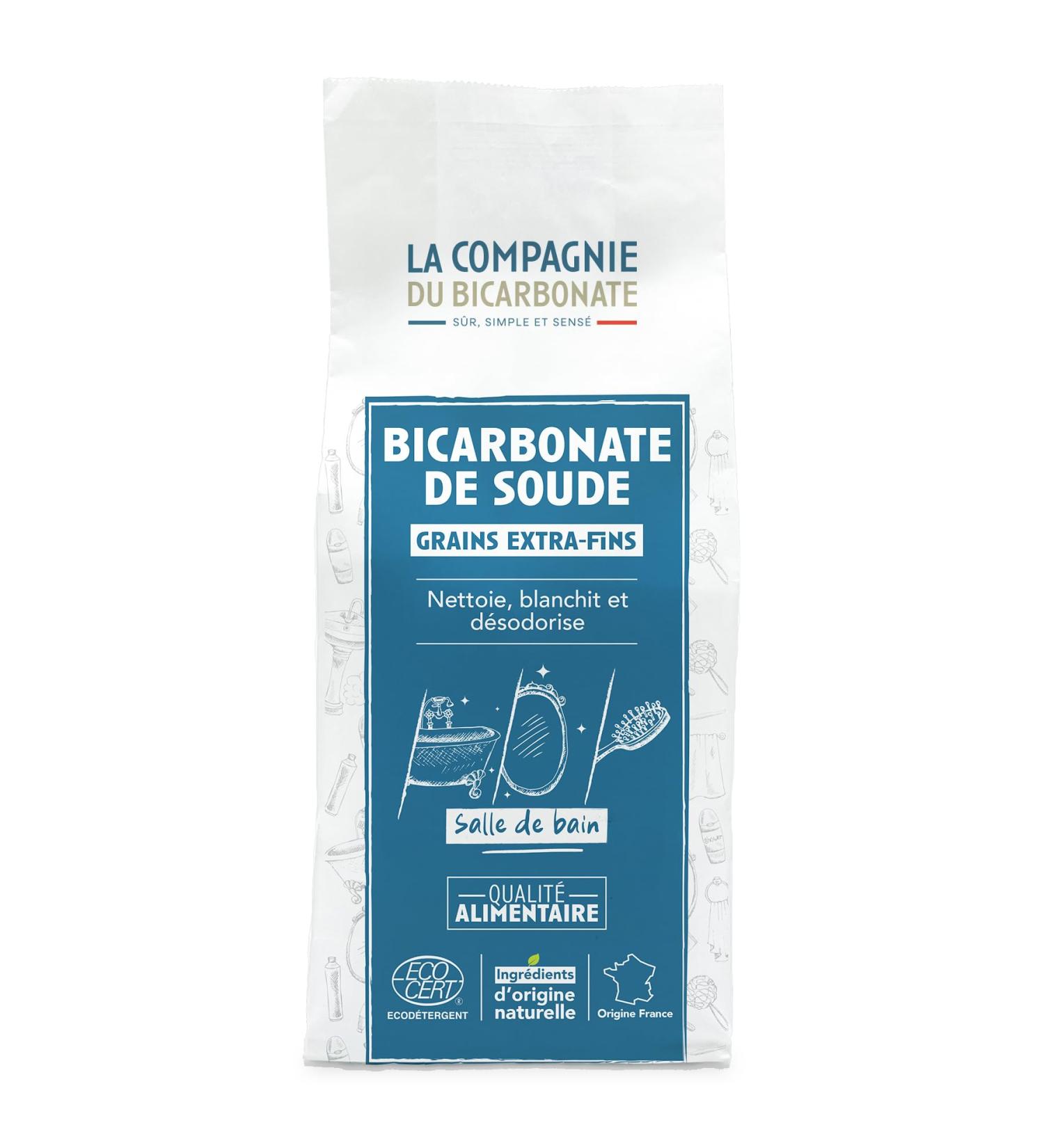 Bicarbonate de Soude Extra Fin - Sachet Kraft 1kg - Qualit Alimentaire Sup rieure - Usage Dentaire Cosm tique D odorant Maison - Poudre Polyvalente Ultra Pure- La Compagnie du Bicarbonate - Buy Online on GoSupps.com