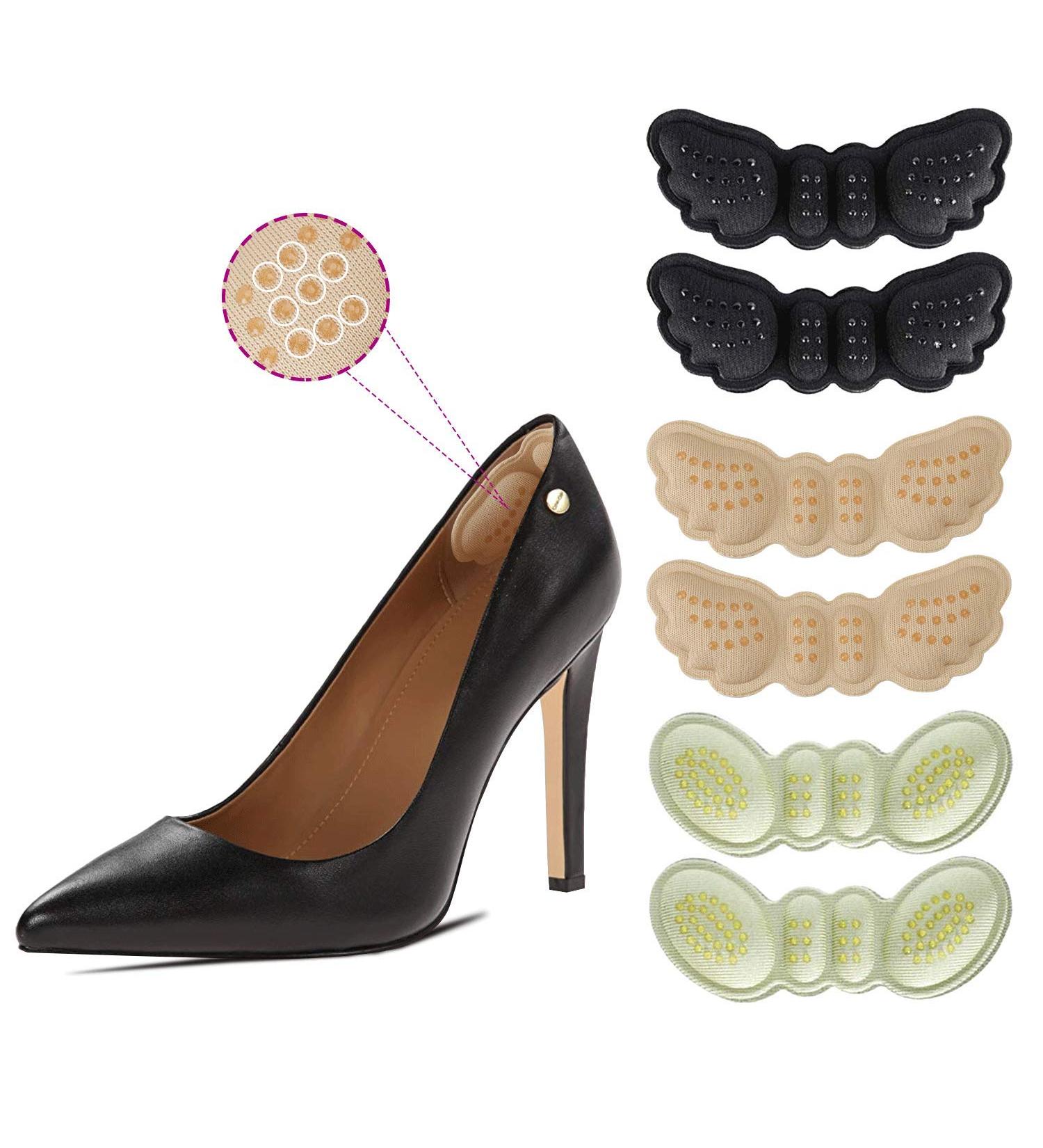 3 Pairs Upgraded Heel Cushion Inserts - Anti-Slip Grips & Comfortable Liners for Loose Shoes | Best High Heel Protectors for Women - Buy Online on GoSupps.com