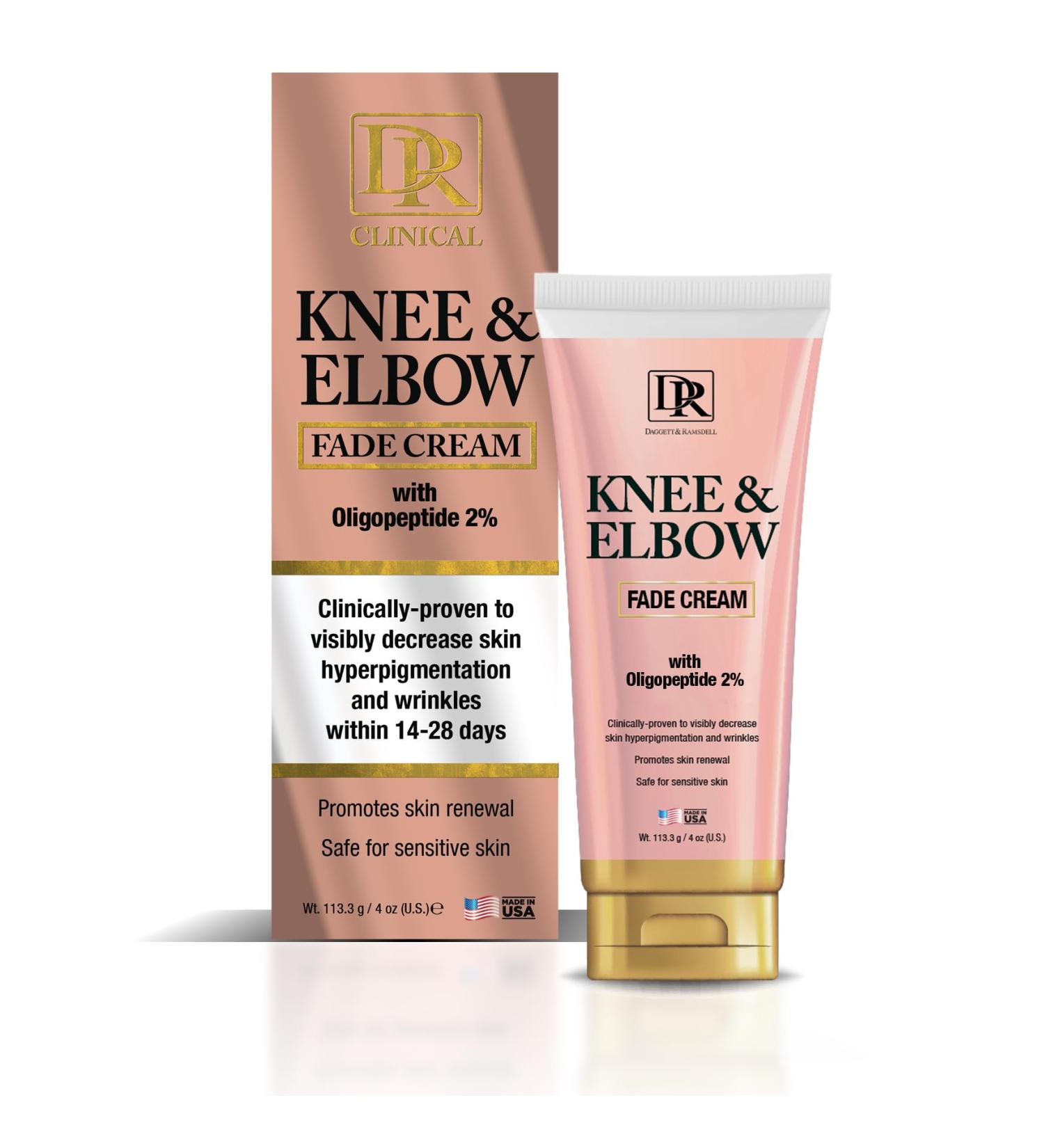 Daggett & Ramsdell Knee and Elbow Fade Cream with Oligopeptide 2% 4 oz. - Hyperpigmentation and Wrinkle Treatment Safe for Sensitive Skin - Buy Online on GoSupps.com