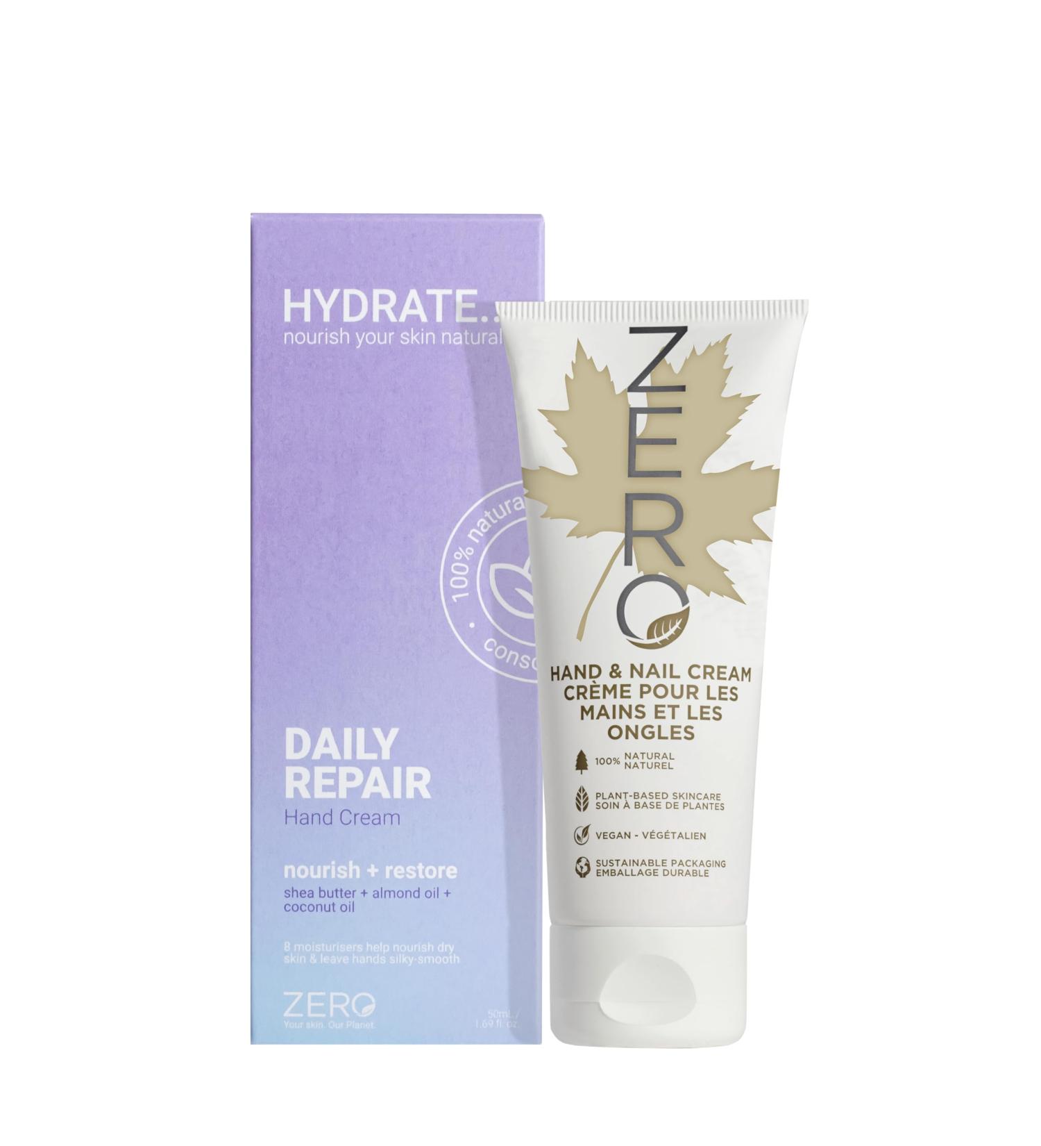 Zero by Skin Academy - 100% Natural Hand and Nail Cream for All Skin Types | Hydrating & Nourishing | International Shipping Available - Buy Online on GoSupps.com