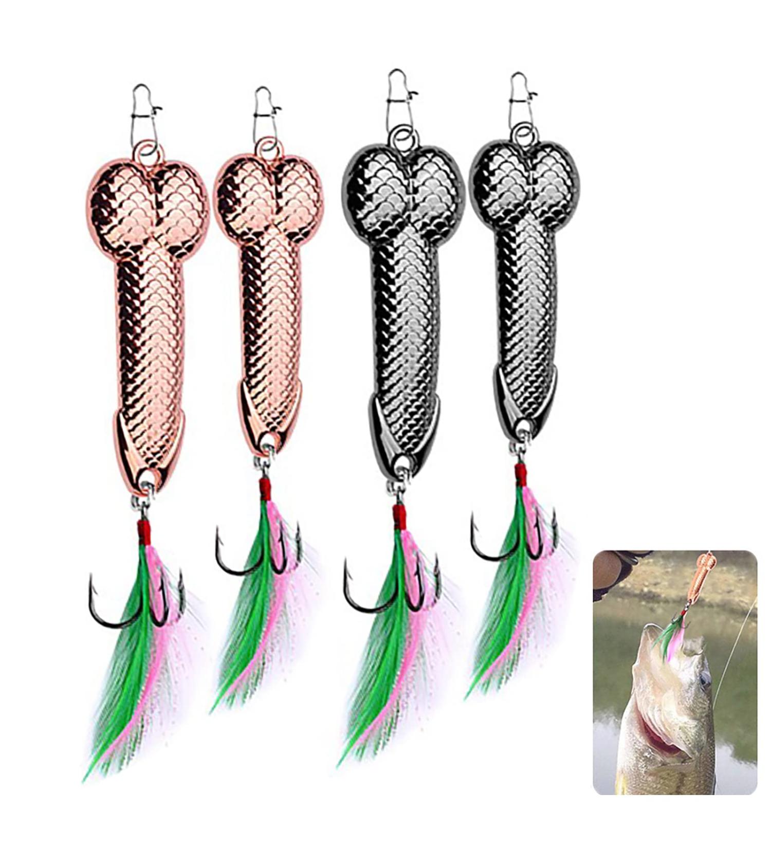 4PCS Special Shaped Metal Fishing Spoons - JoyFishing Wobble Feathers Baits for Freshwater Lovers - Buy Online on GoSupps.com