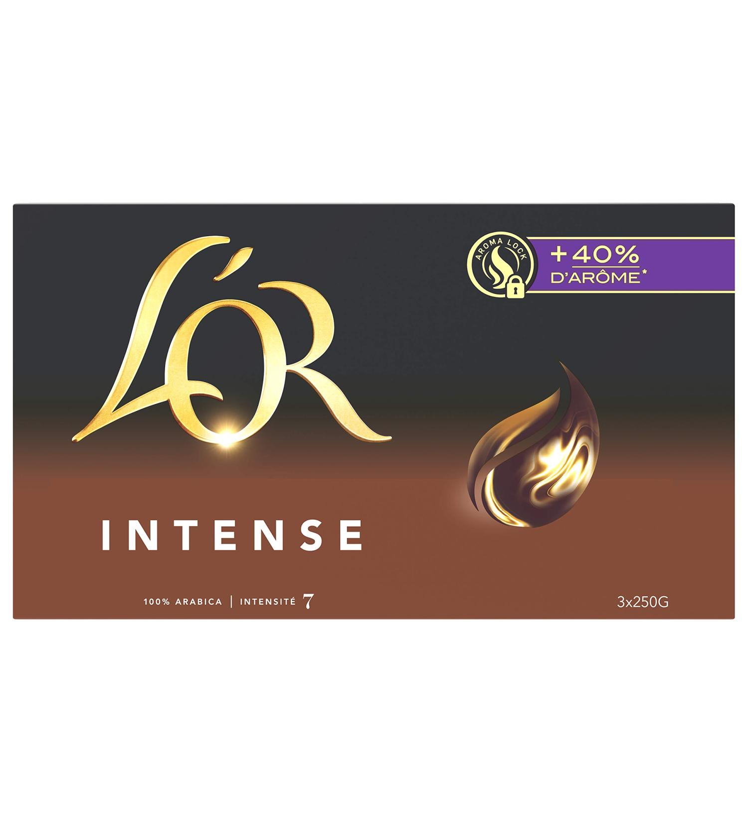 L'Or Intense Ground Coffee 3 x 250 g - Buy Online on GoSupps.com