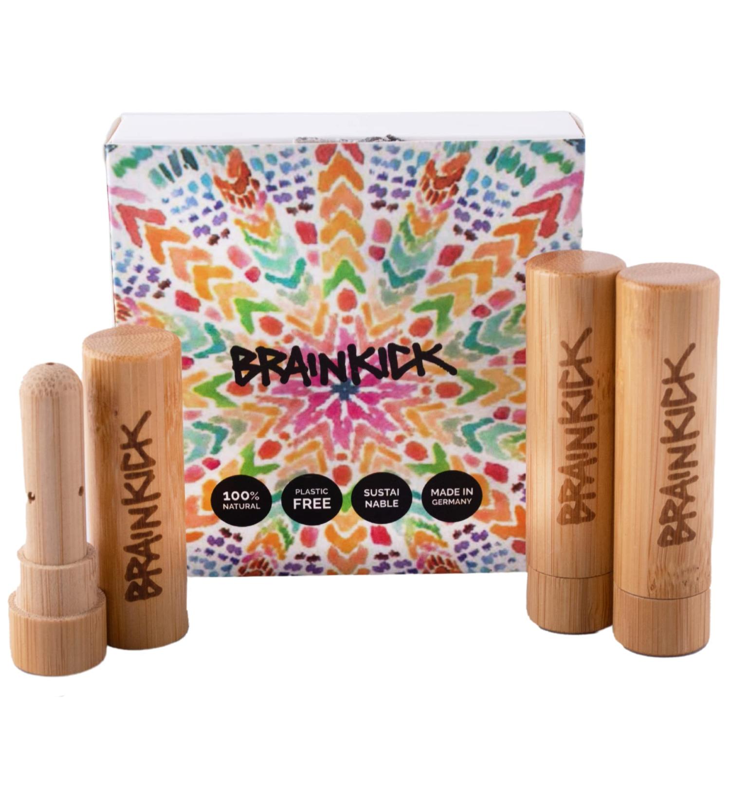 Bamboo Inhaler Pencil Set - D.I.Y Aromatherapy | Sustainable Essential Oil Nose Inhalers | Portable Mini Inhalator - Buy Online on GoSupps.com