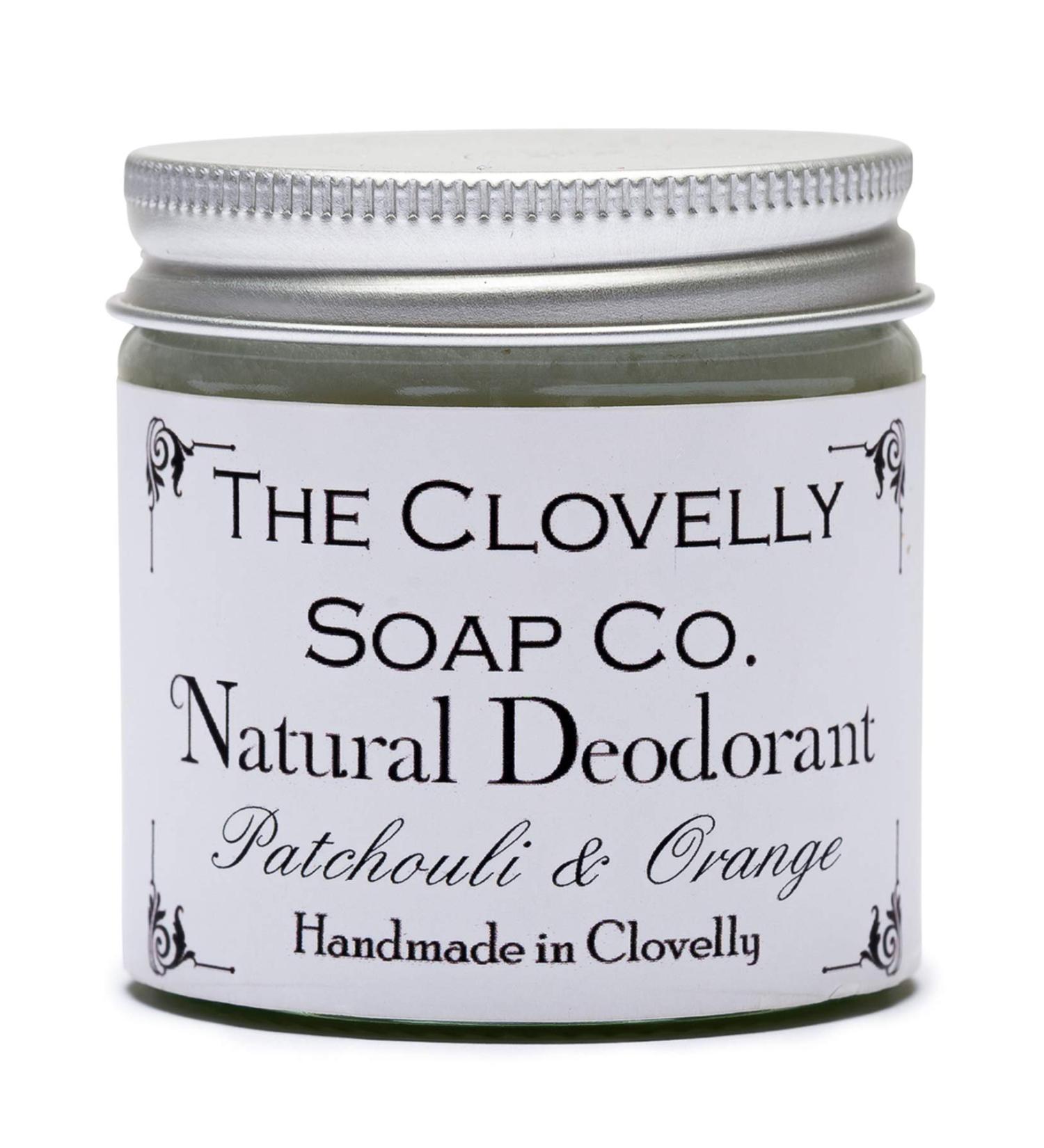 Clovelly Soap Co Natural Handmade Deodorant Balm Patchouli & Orange 60g Glass Jar - Buy Online on GoSupps.com