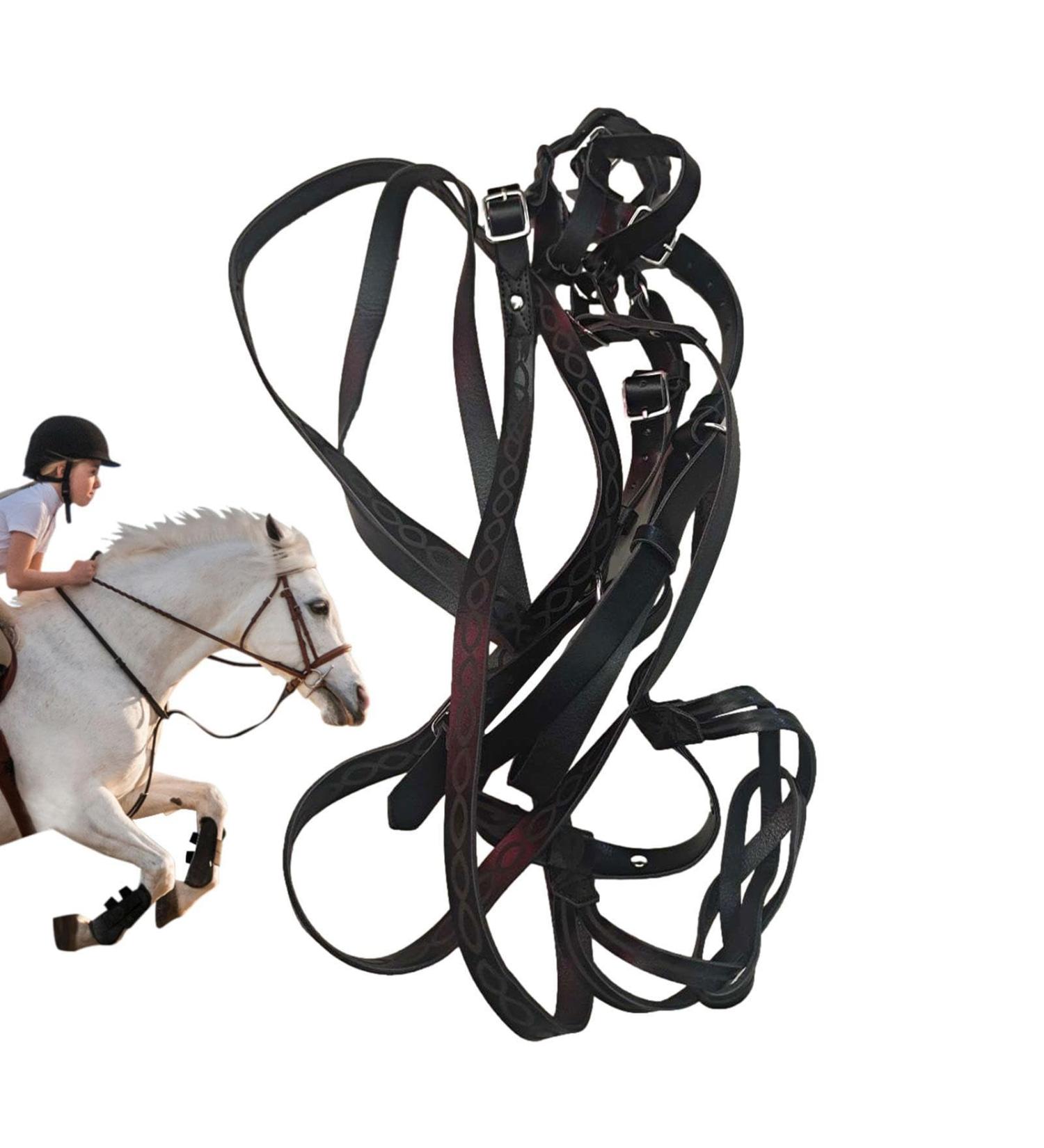 Small Horse Halter | Heavy Duty Chin and Throat Snap Halter Horse - Colorful Comfortable Padded Nylon Horse Halter for Equestrian Training Horse Care Black - Buy Online on GoSupps.com