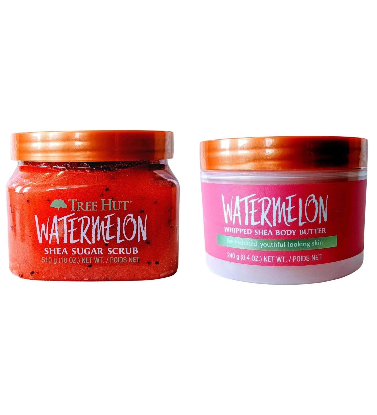 Tree Hut Watermelon Shea Sugar Scrub + Whipped Body Butter Bundle - Buy Online on GoSupps.com