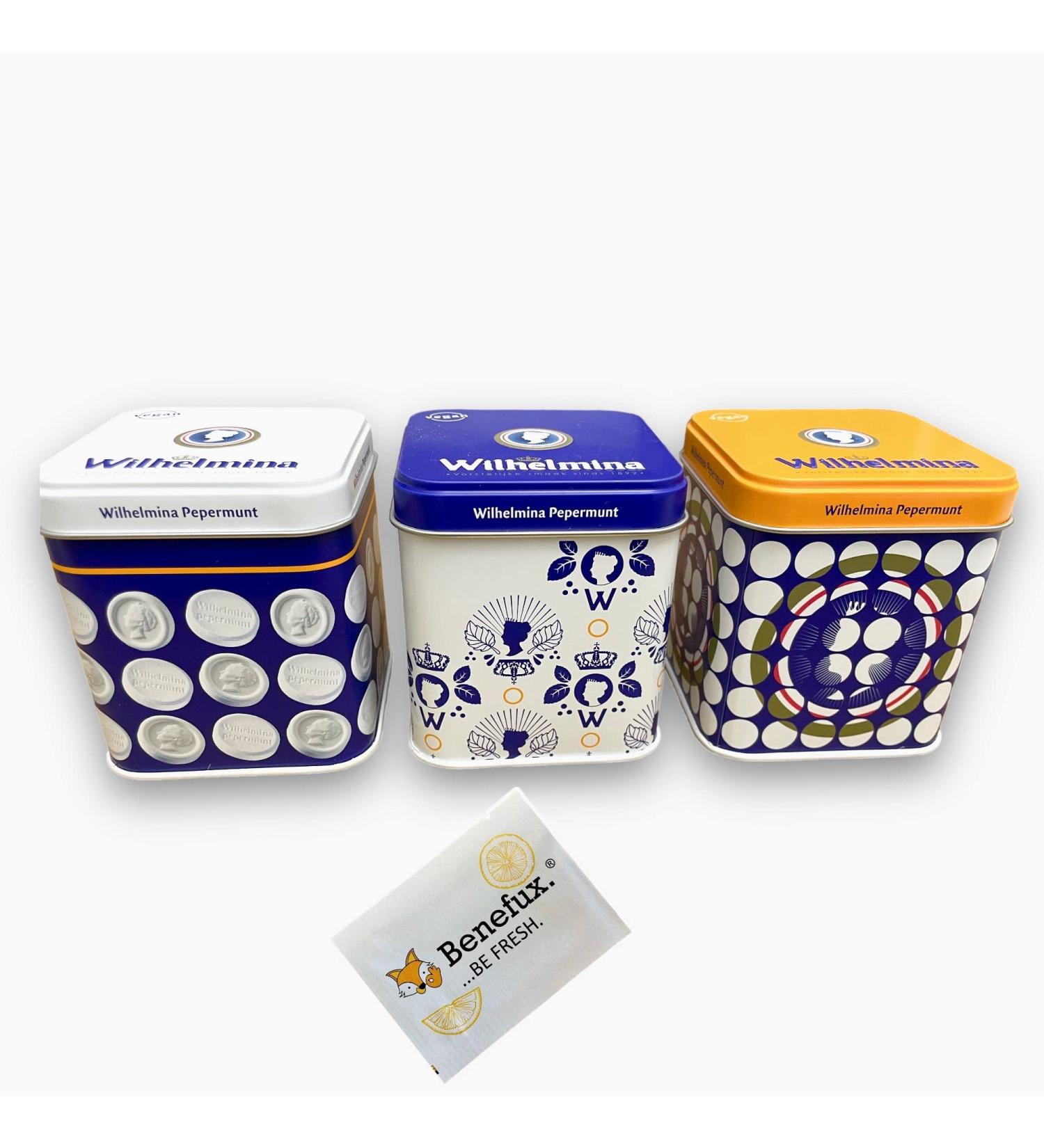 Fortuin Wilhelmina Peppermint Can 100g - Authentic Dutch Mint + Free Benefux Refreshing Towel | International Shipping - Buy Online on GoSupps.com