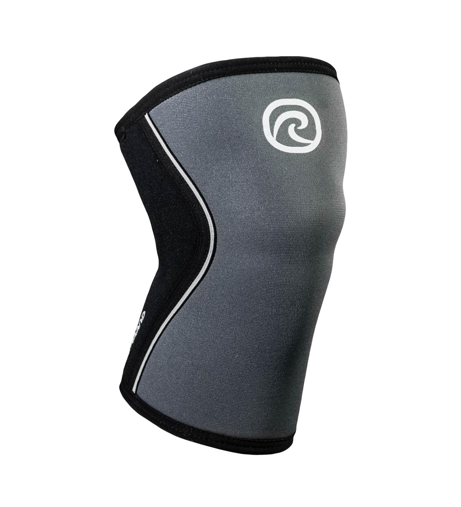 Rehband Knee Support Sleeve for Cross Fit & Heavy Training - 5mm Neoprene Unisex Steel Gray | Shop Now - Buy Online on GoSupps.com