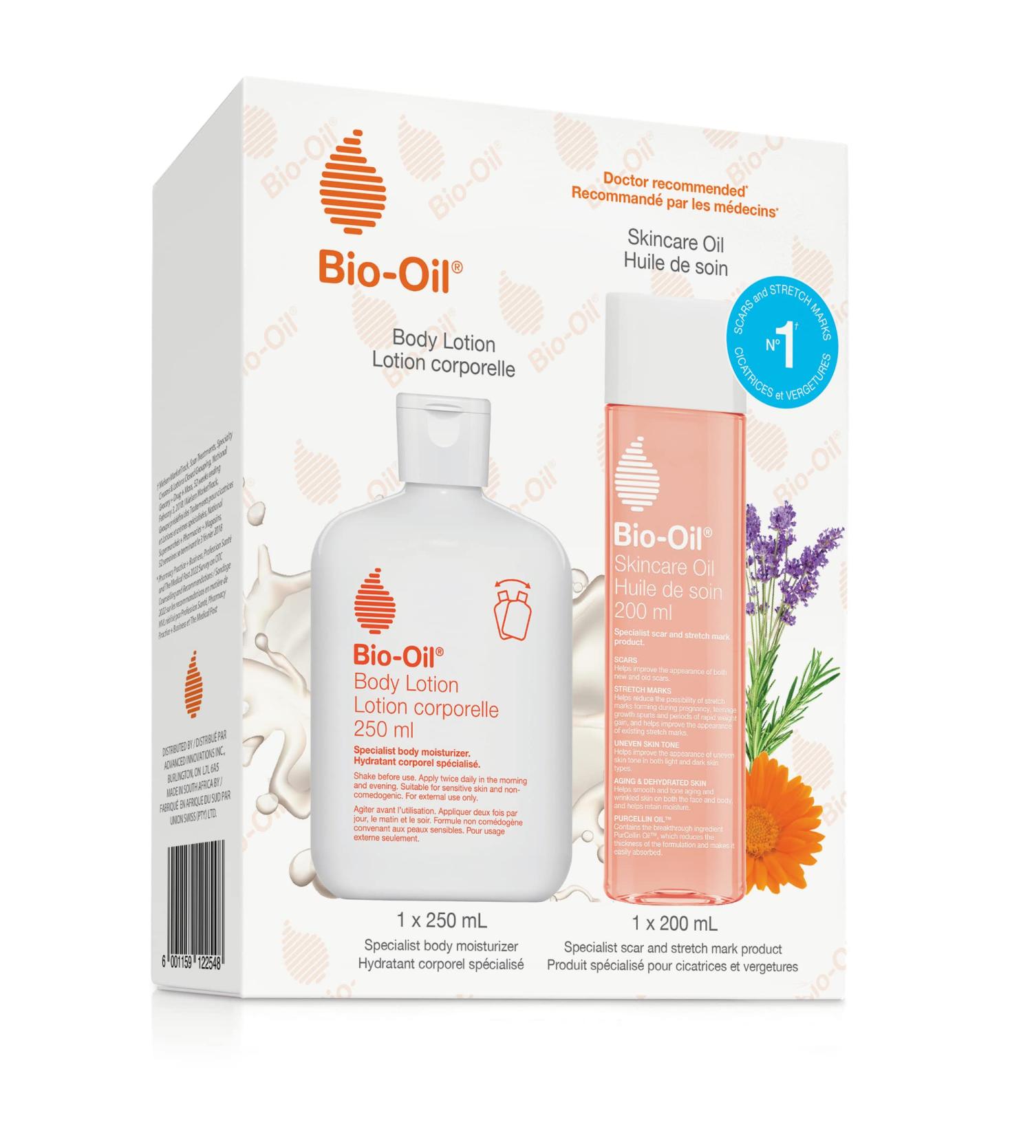 Bio-Oil Skincare Bundle Original | Skincare Oil 200ml and Bio-Oil Body Lotion 250ml - Buy Online on GoSupps.com